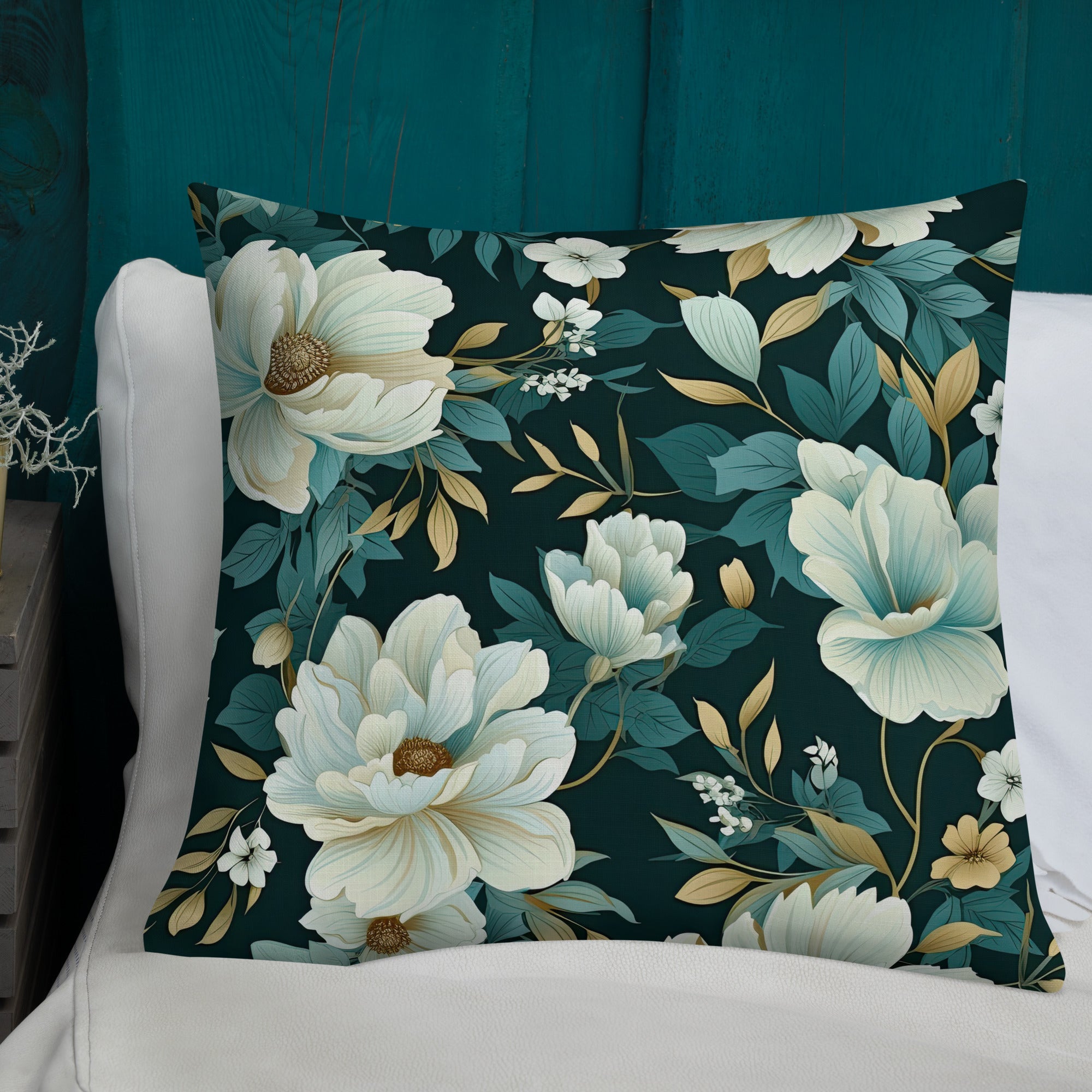 Floral Lover's Botanical Throw Pillow