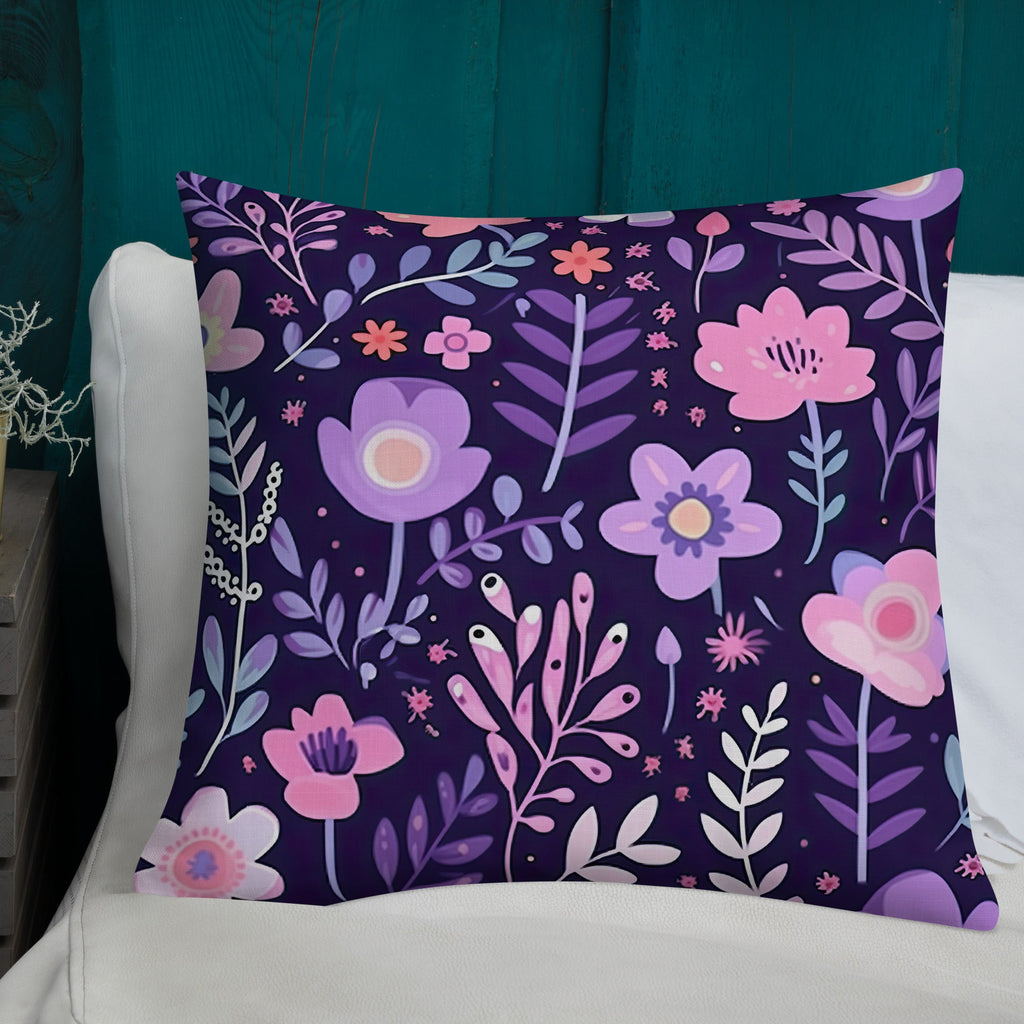 Floral Lover's Botanical Throw Pillow