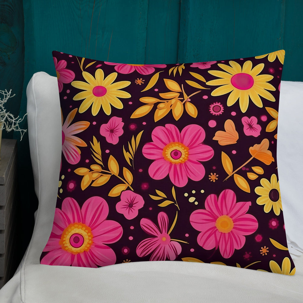 Floral Lover's Botanical Throw Pillow
