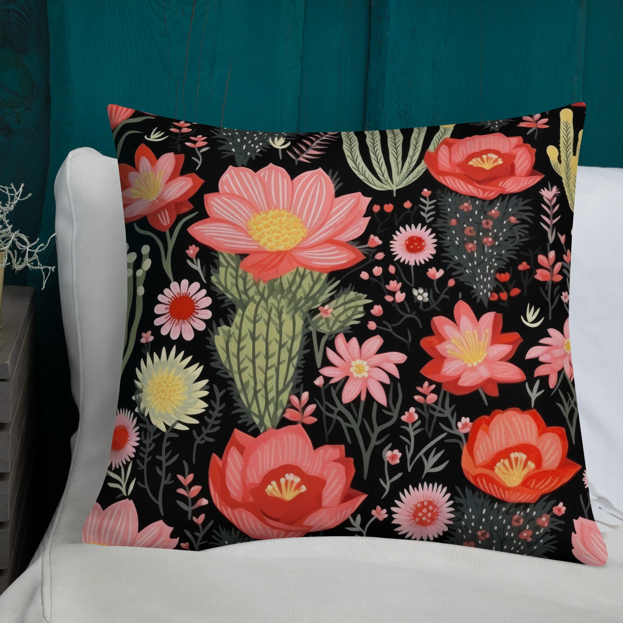 Floral Lover's Botanical Throw Pillow