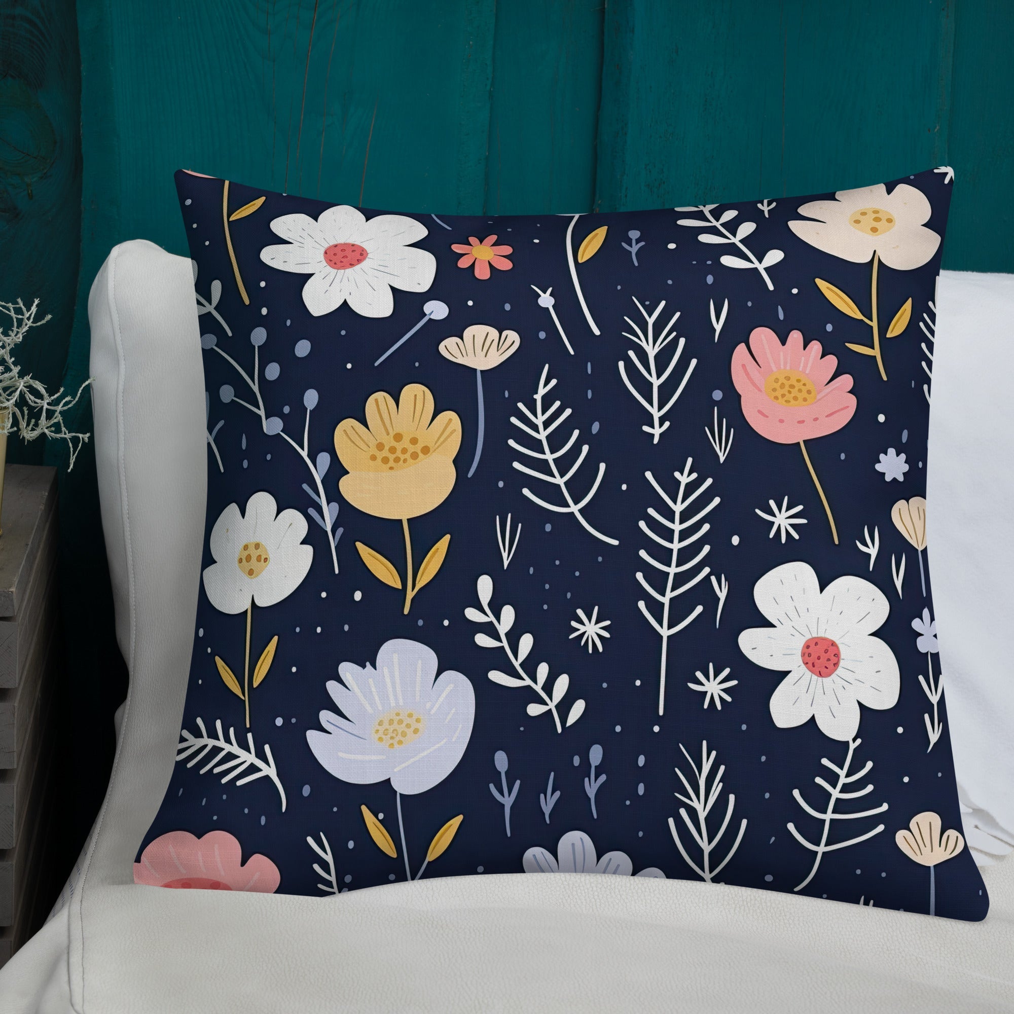 Floral Lover's Botanical Throw Pillow