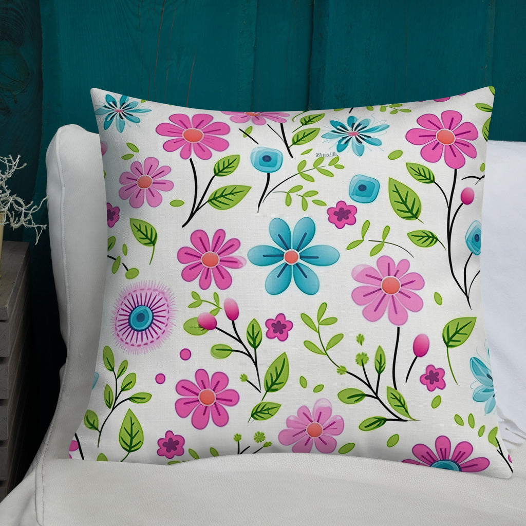 Floral Lover's Botanical Throw Pillow