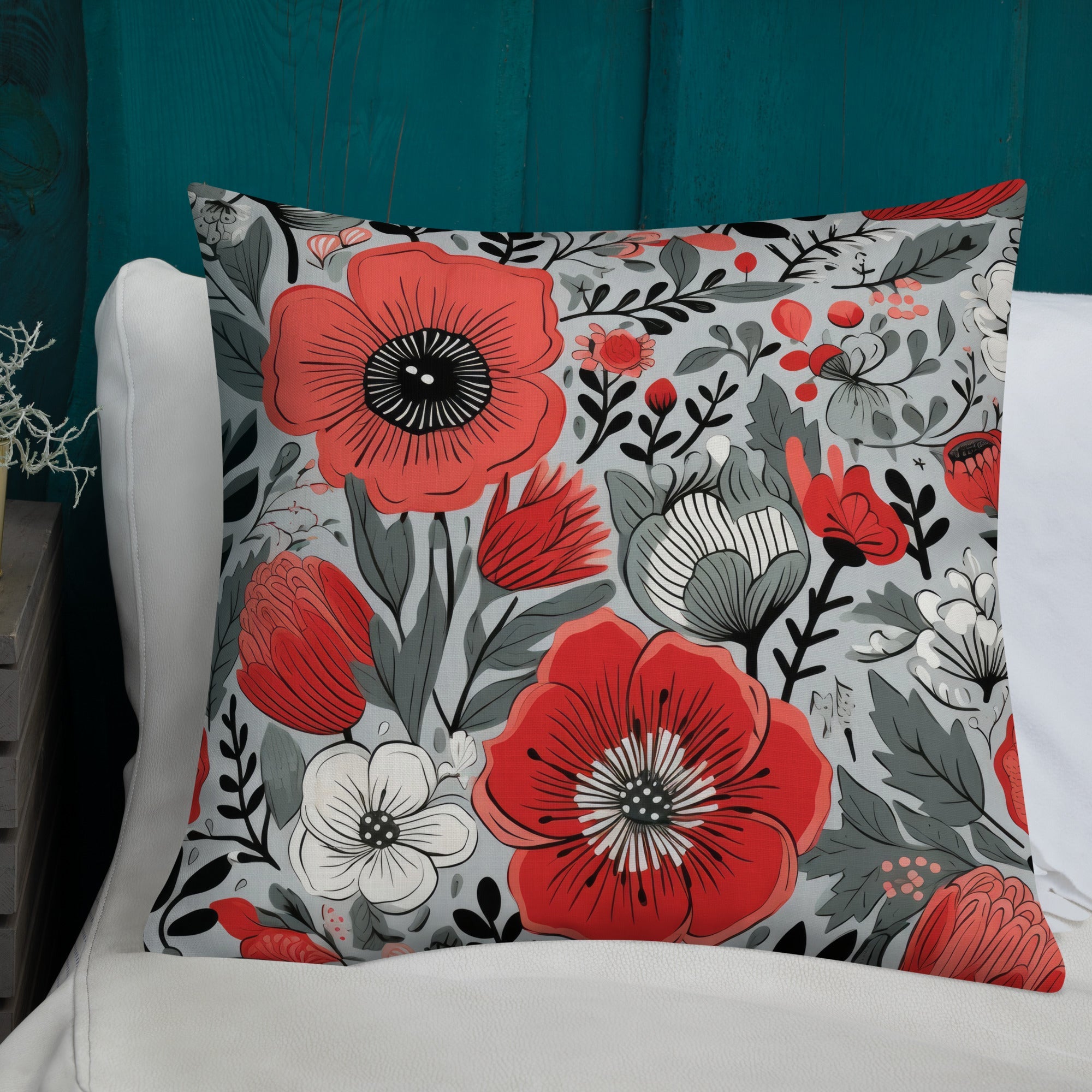 Floral Lover's Botanical Throw Pillow