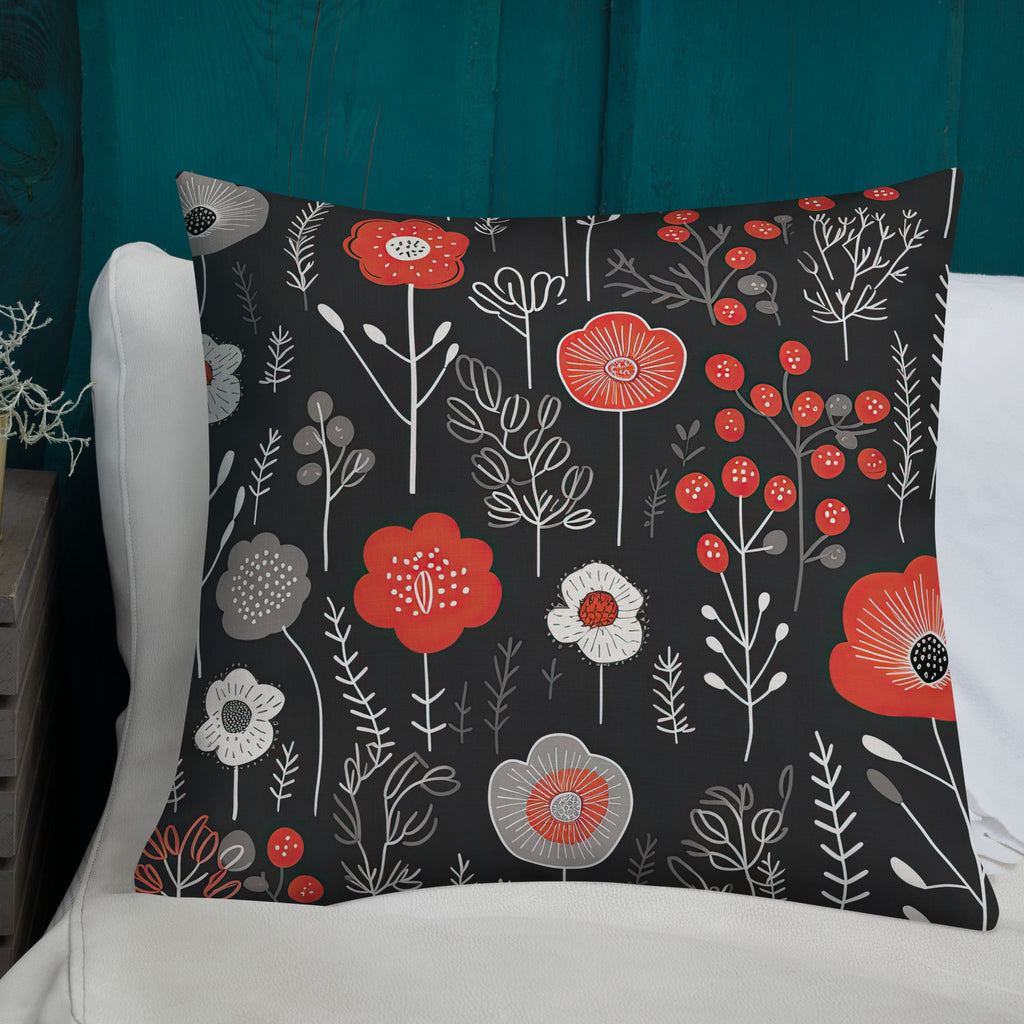 Floral Lover's Botanical Throw Pillow