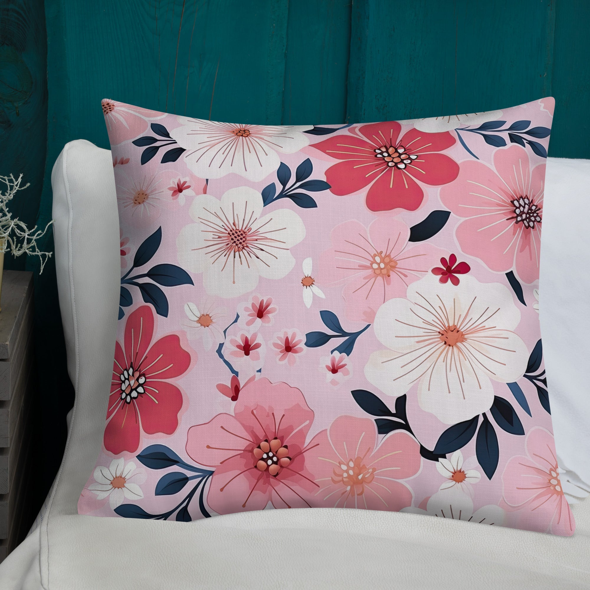 Floral Lover's Botanical Throw Pillow