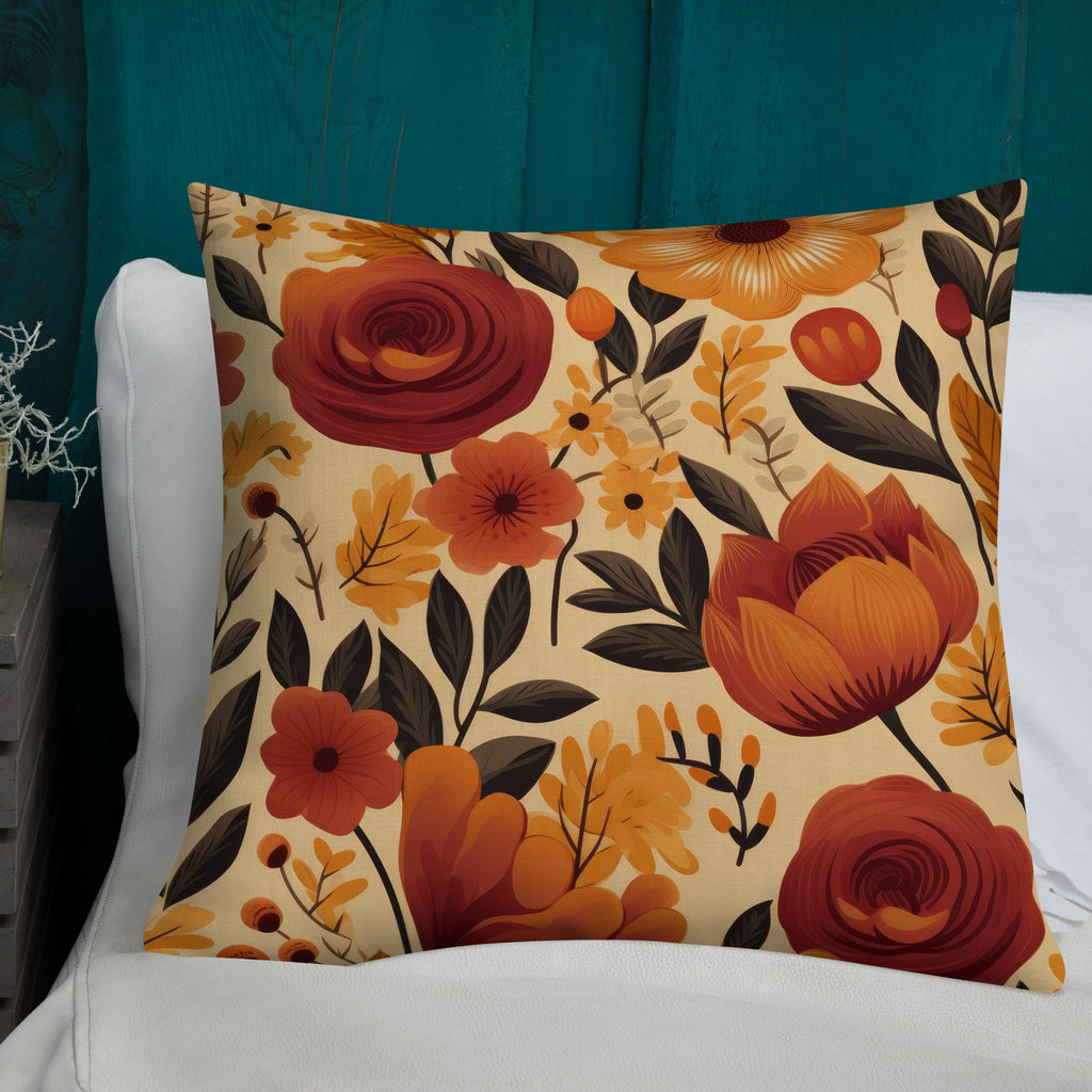 Floral Lover's Botanical Throw Pillow