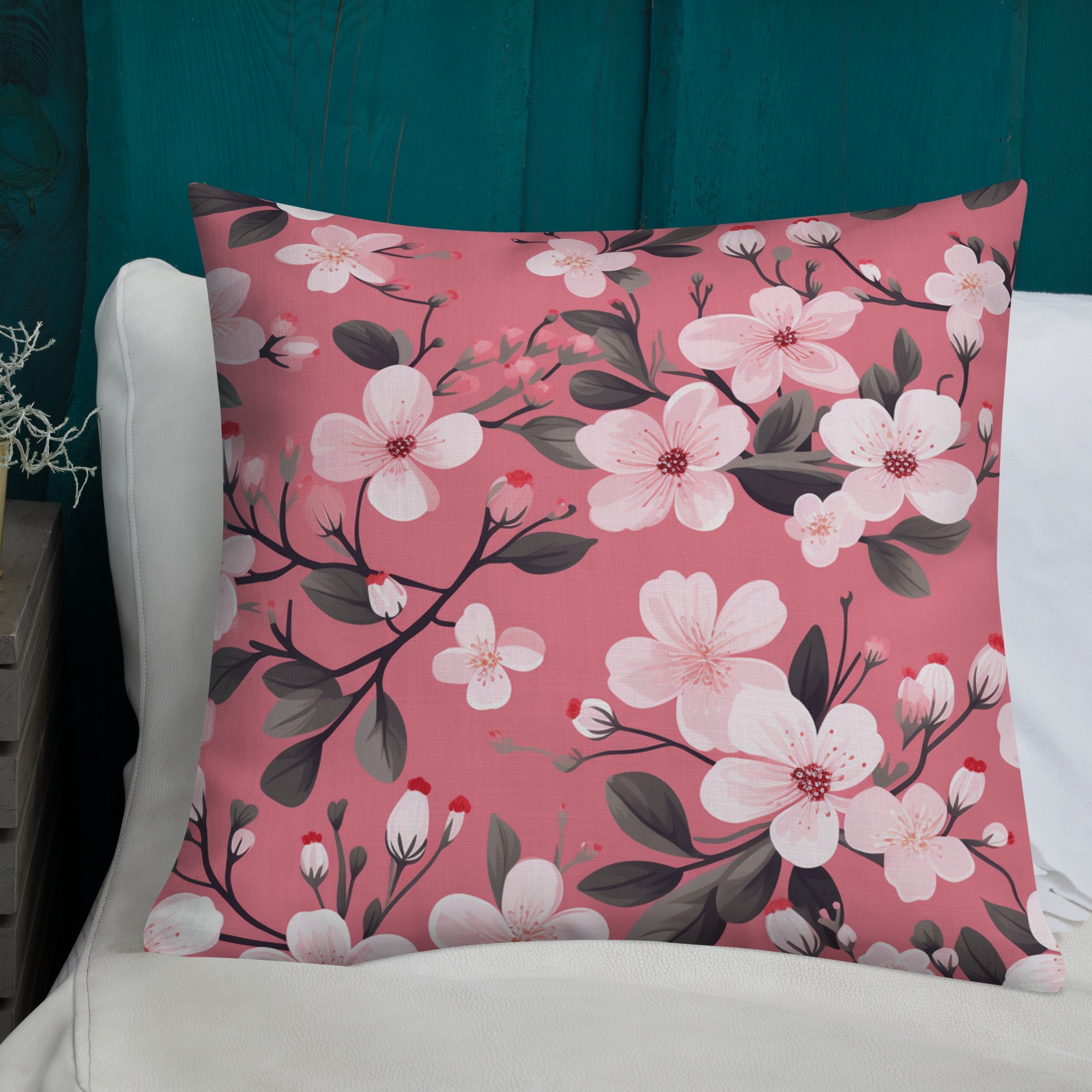 Floral Lover's Botanical Throw Pillow