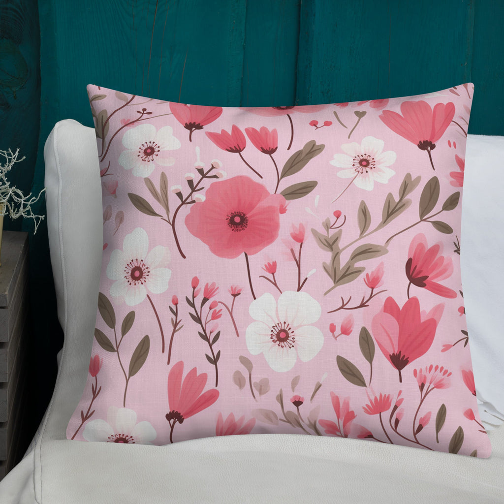 Floral Lover's Botanical Throw Pillow