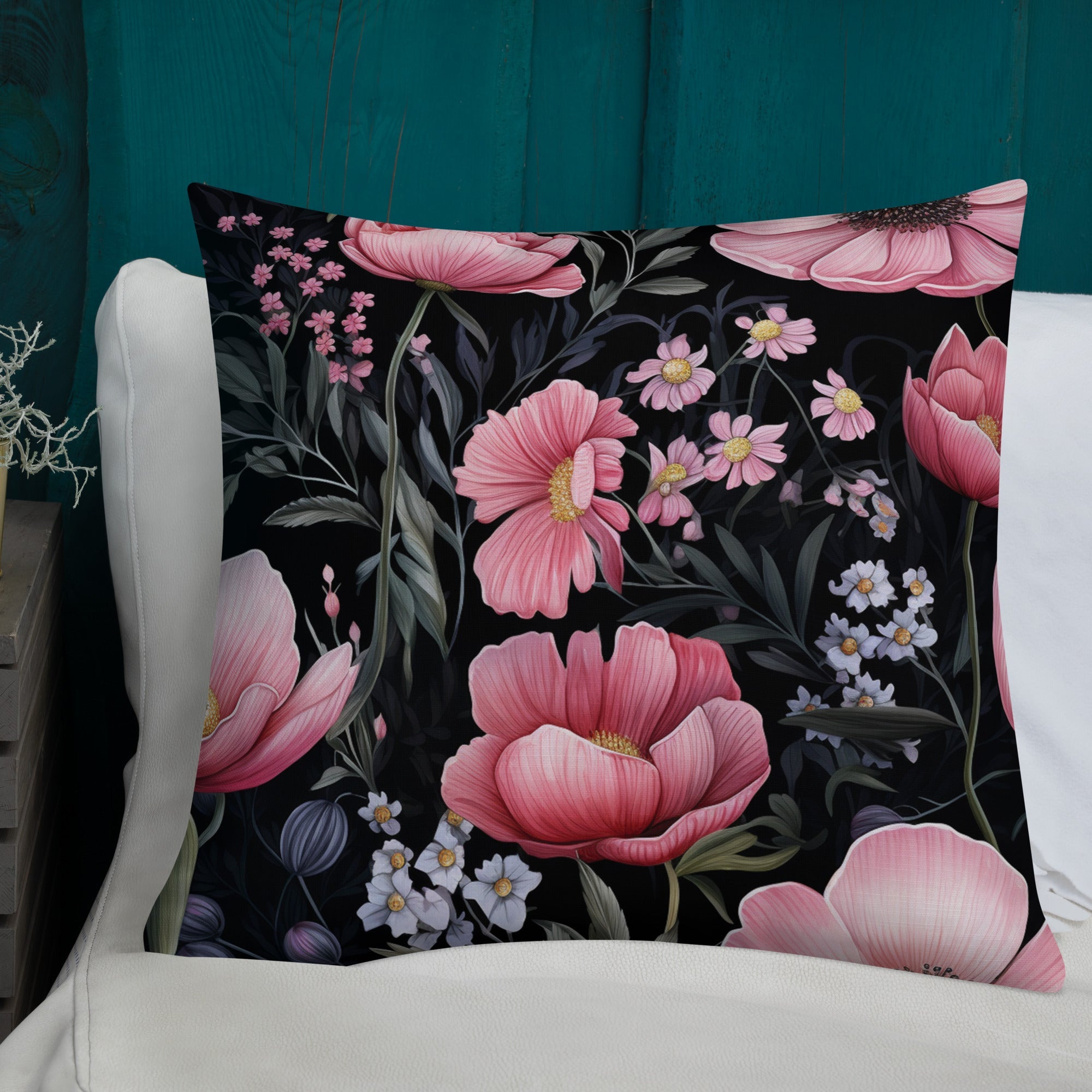 Floral Lover's Botanical Throw Pillow