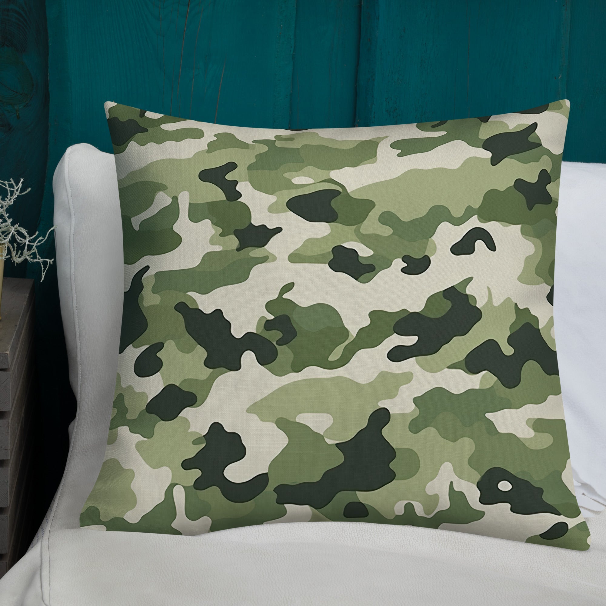 Army Enthusiast Camouflage Premium Throw Pillow