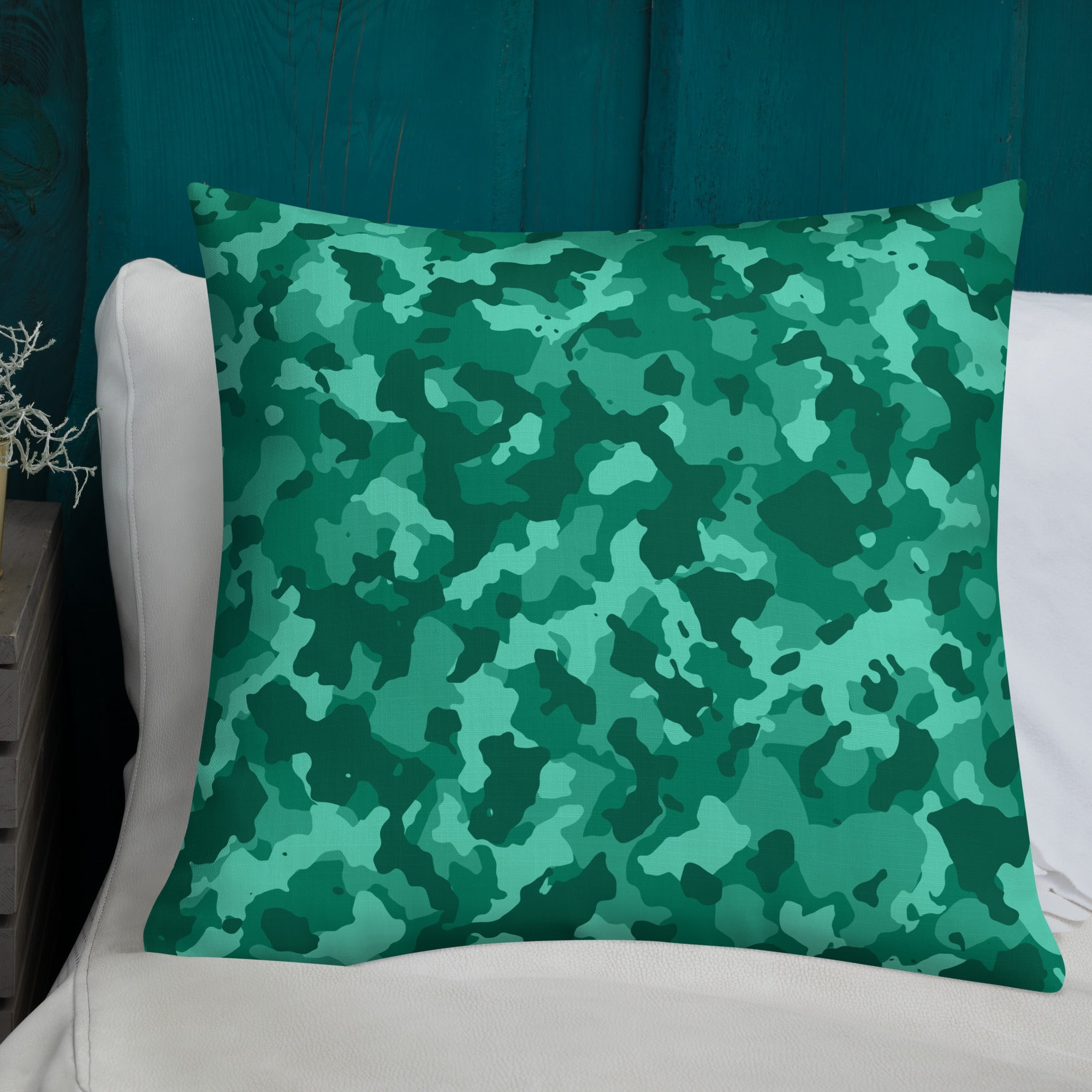 Army Enthusiast Camouflage Premium Throw Pillow