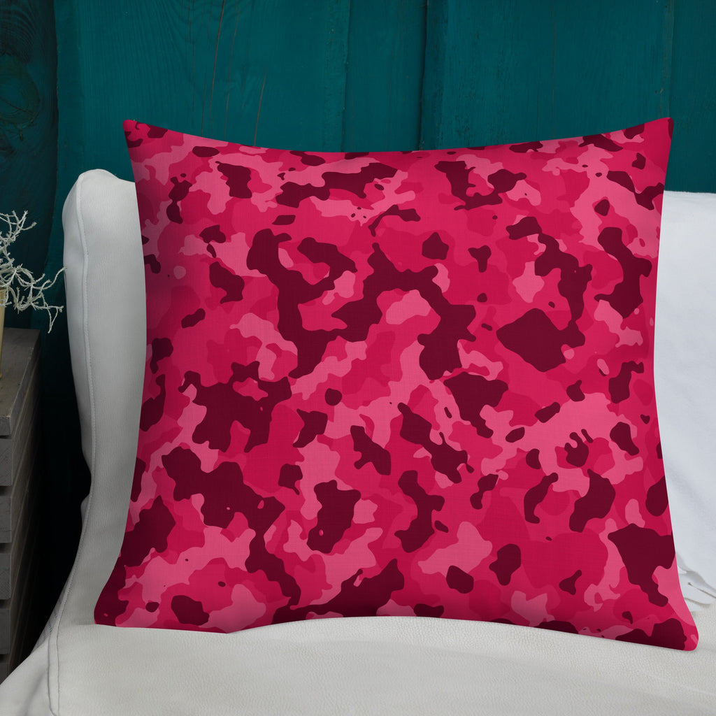 Army Enthusiast Camouflage Premium Throw Pillow