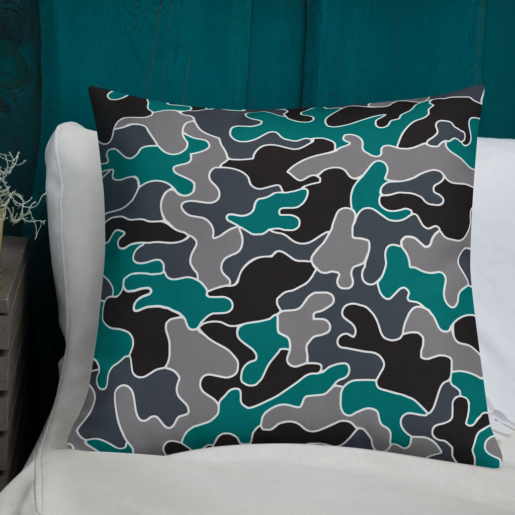 Army Enthusiast Camouflage Premium Throw Pillow