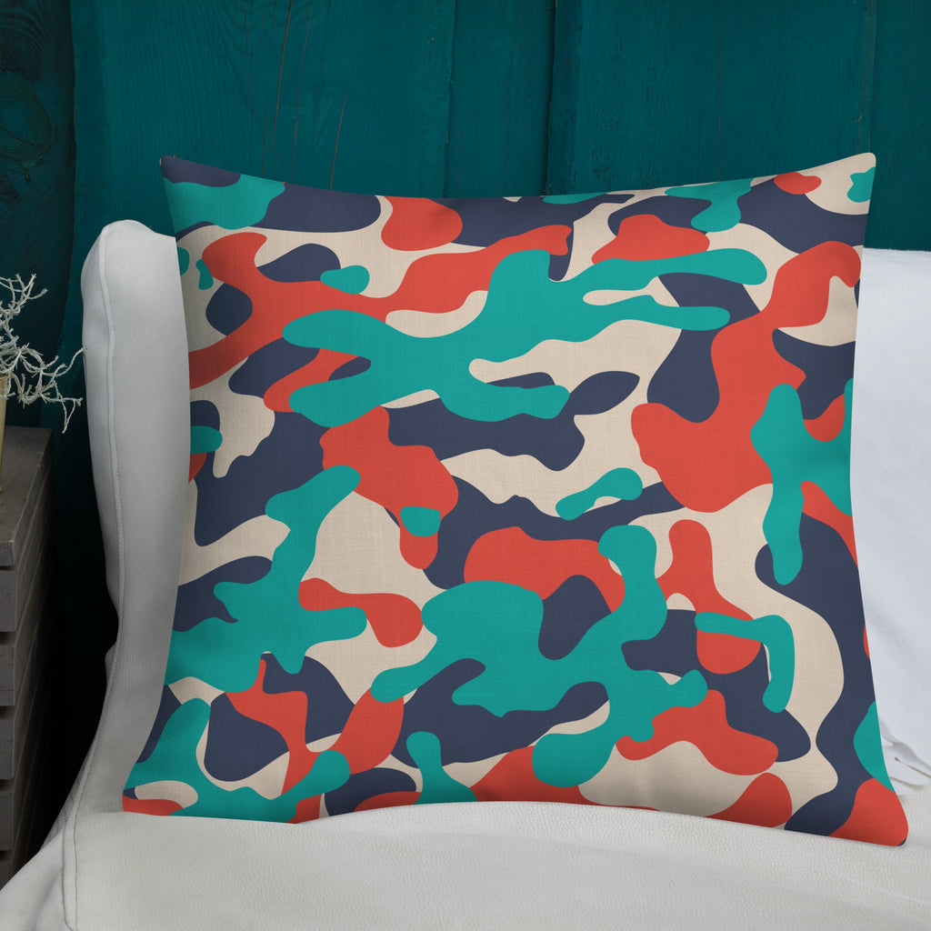 Army Enthusiast Camouflage Premium Throw Pillow