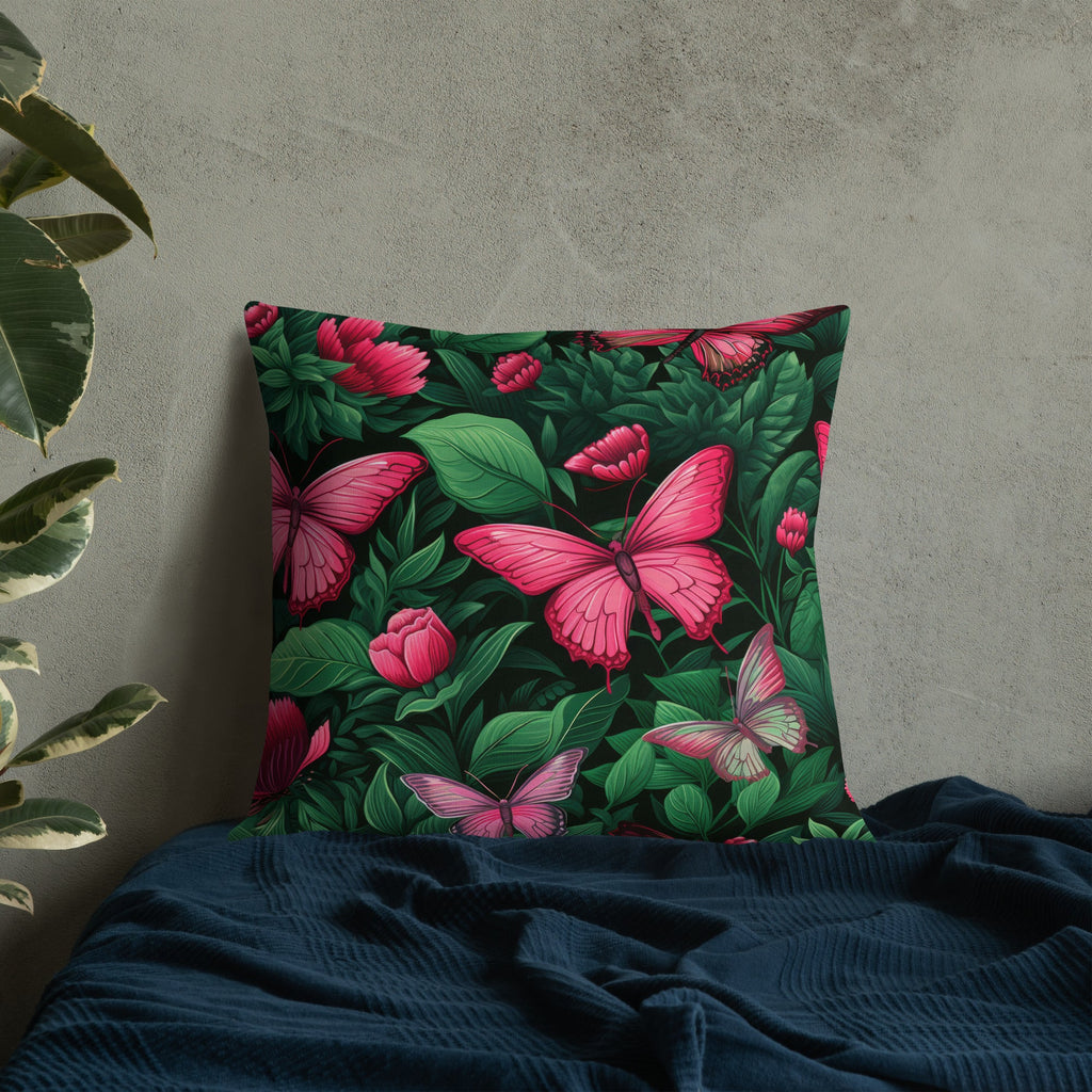 Butterfly Lover's Decorative Yet Comfortable Premium Pillow