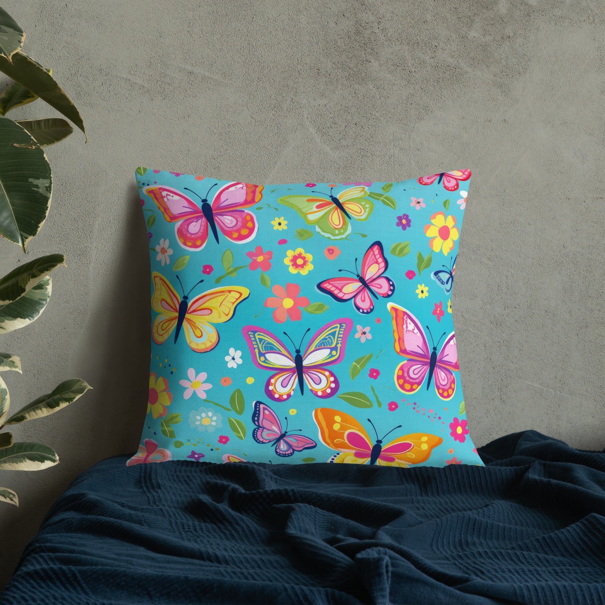 Butterfly Lover's Decorative Yet Comfortable Premium Pillow