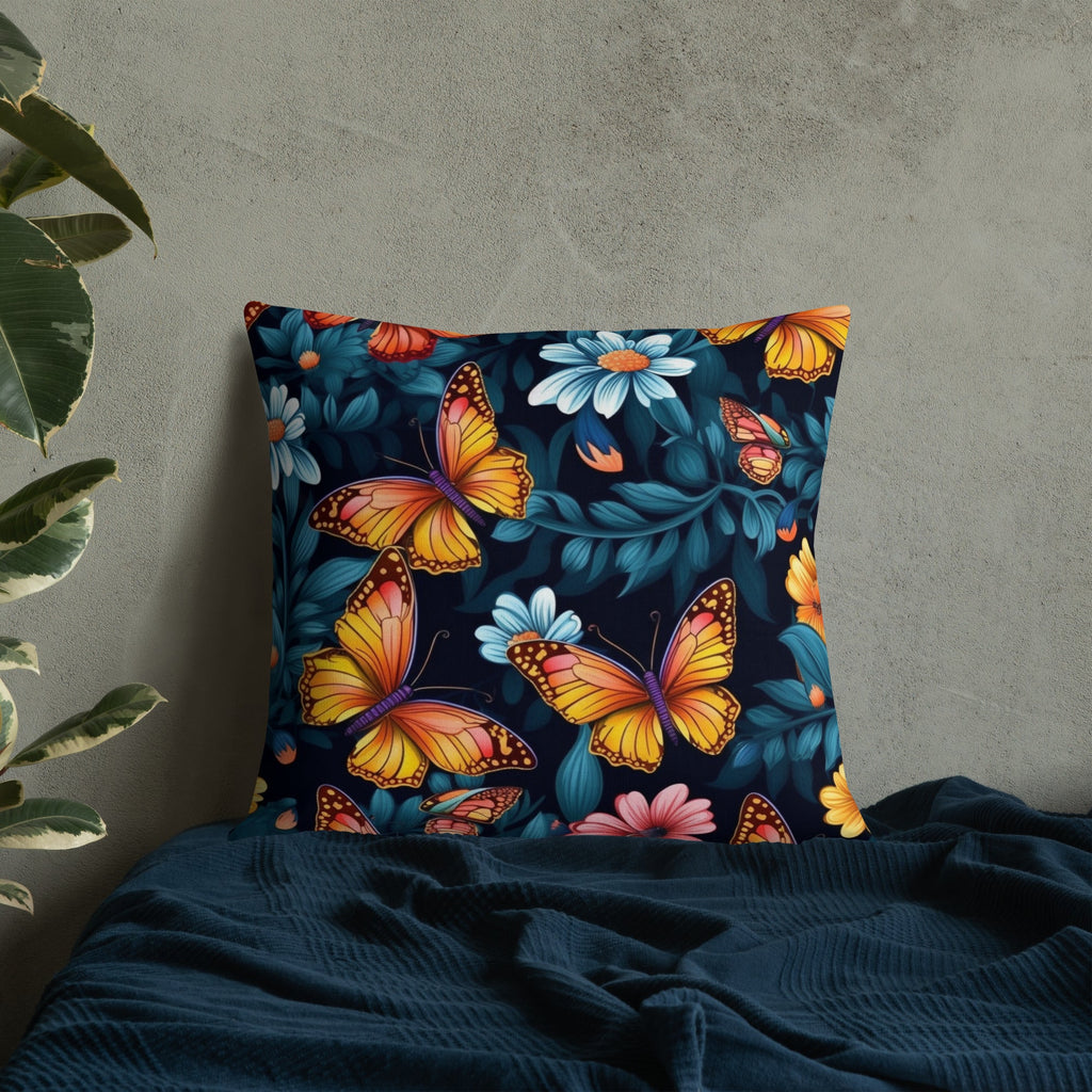 Butterfly Lover's Decorative Yet Comfortable Premium Pillow