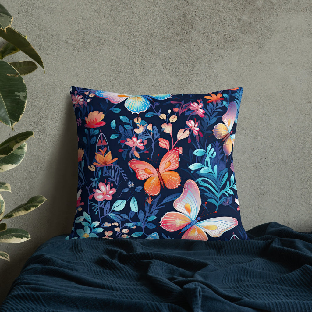 Butterfly Lover's Decorative Yet Comfortable Premium Pillow
