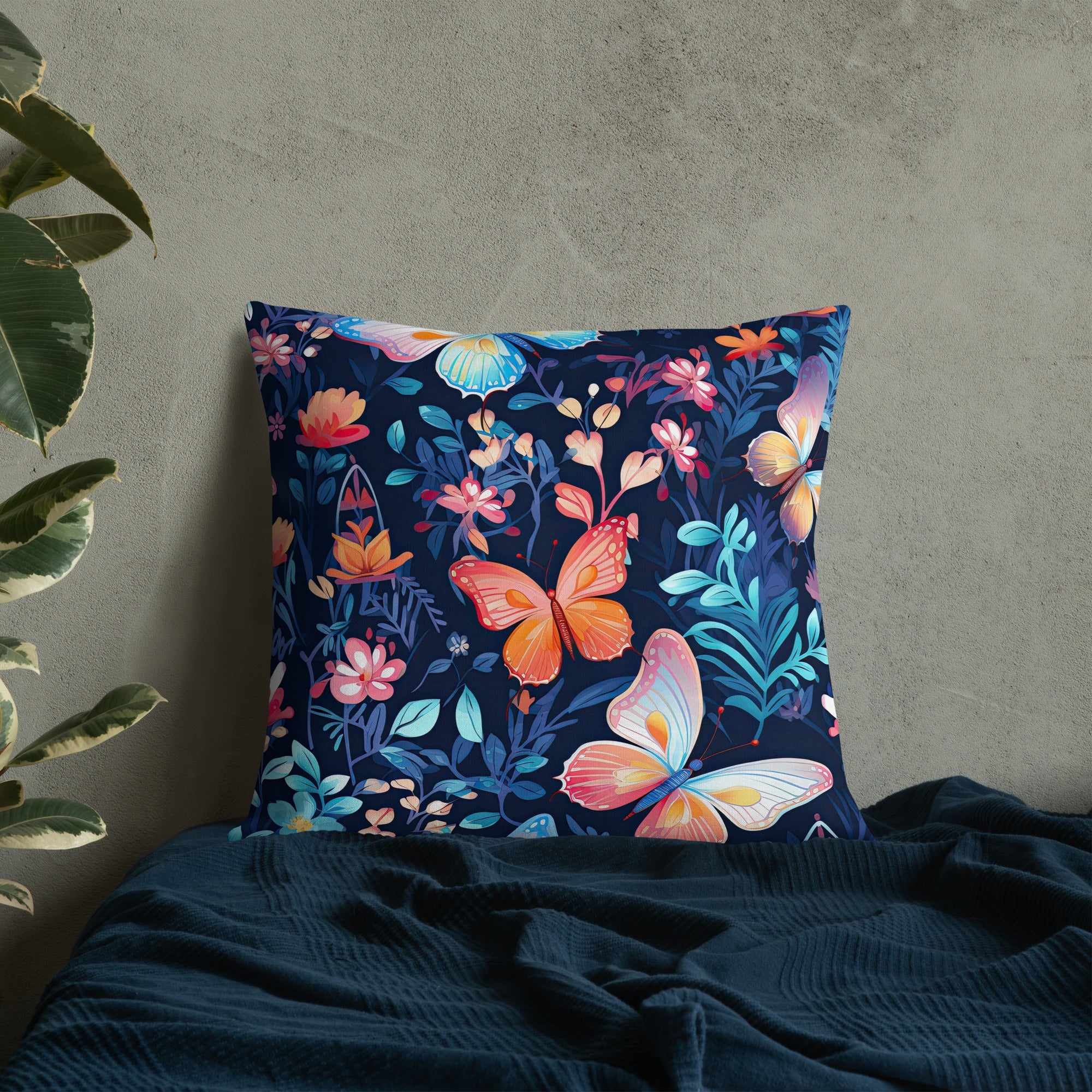 Butterfly Lover's Decorative Yet Comfortable Premium Pillow