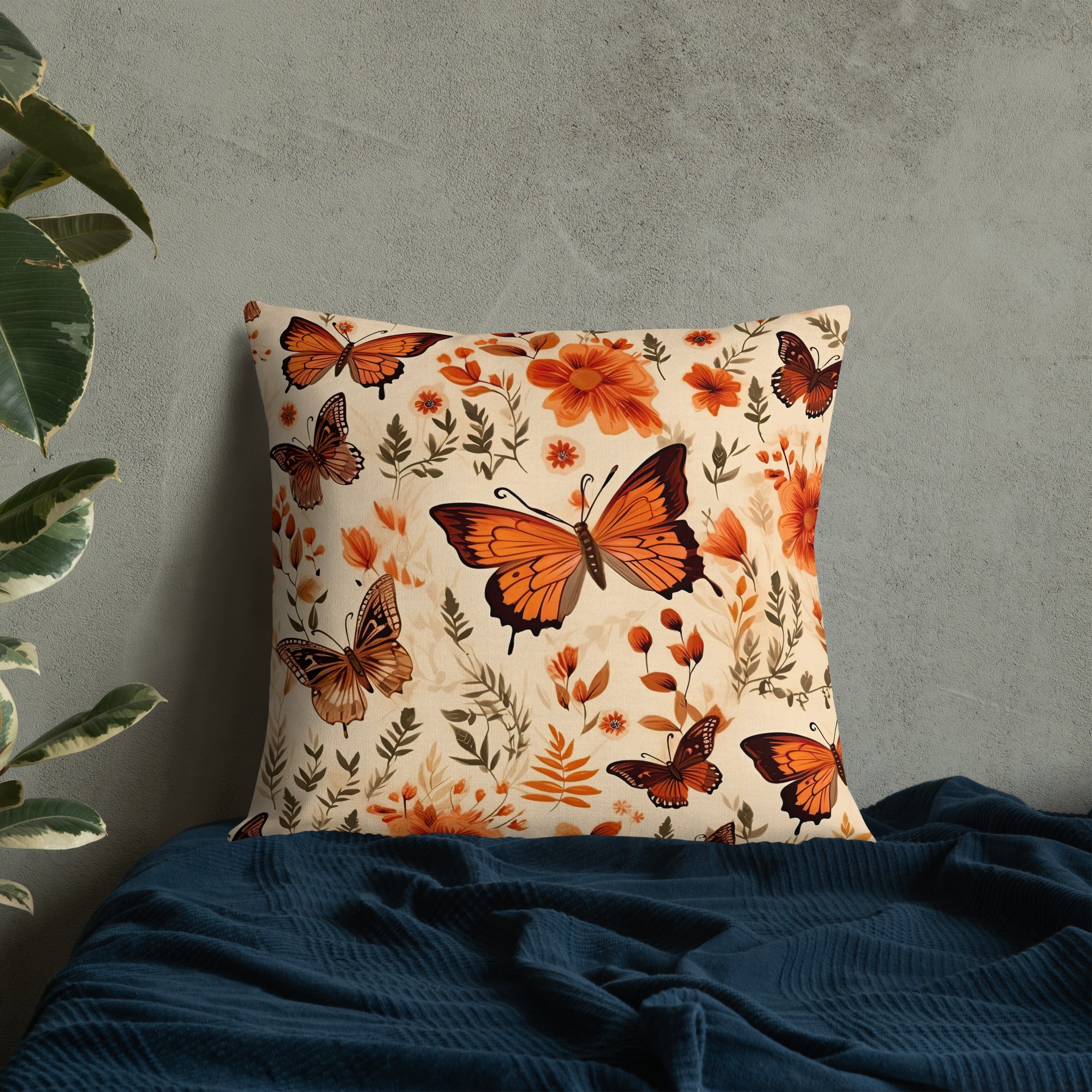 Butterfly Lover's Decorative Yet Comfortable Premium Pillow