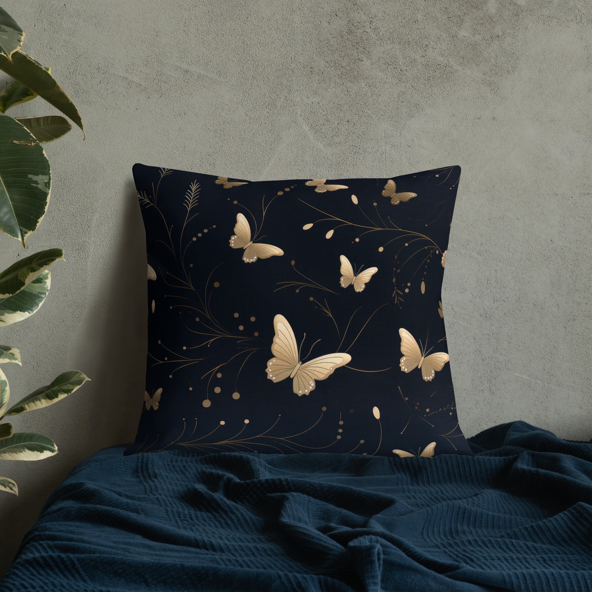 Butterfly Lover's Decorative Yet Comfortable Premium Pillow