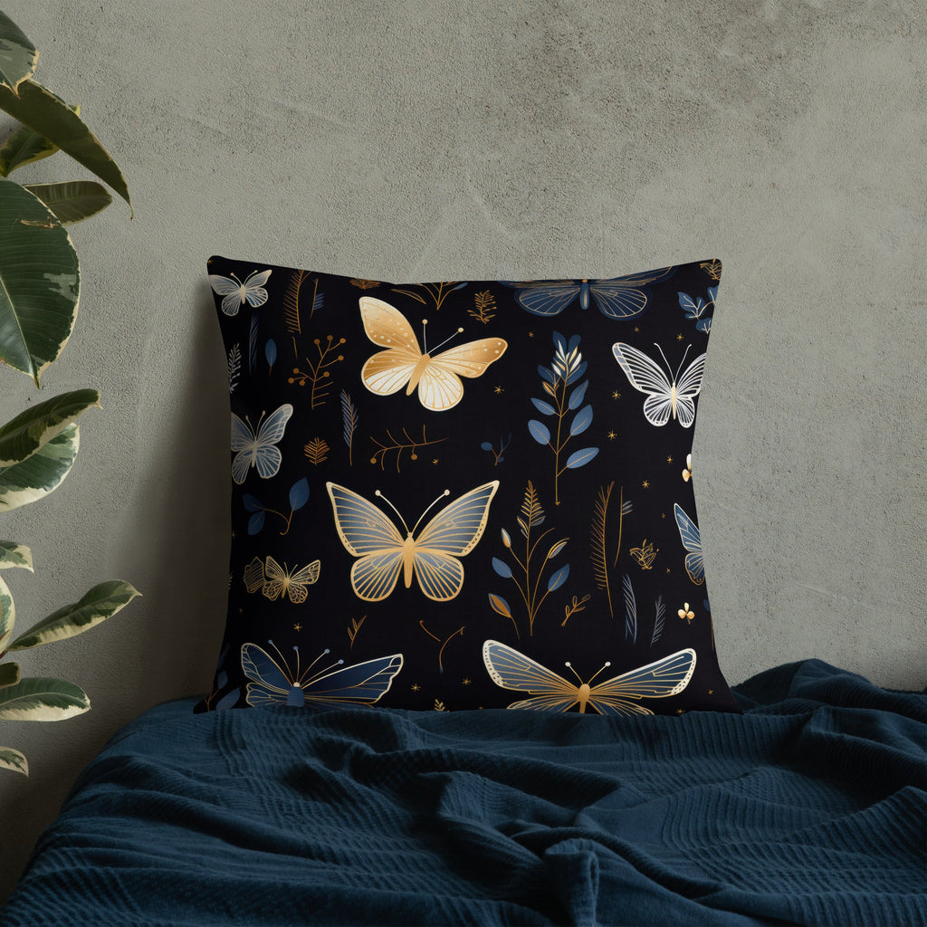 Butterfly Lover's Decorative Yet Comfortable Premium Pillow