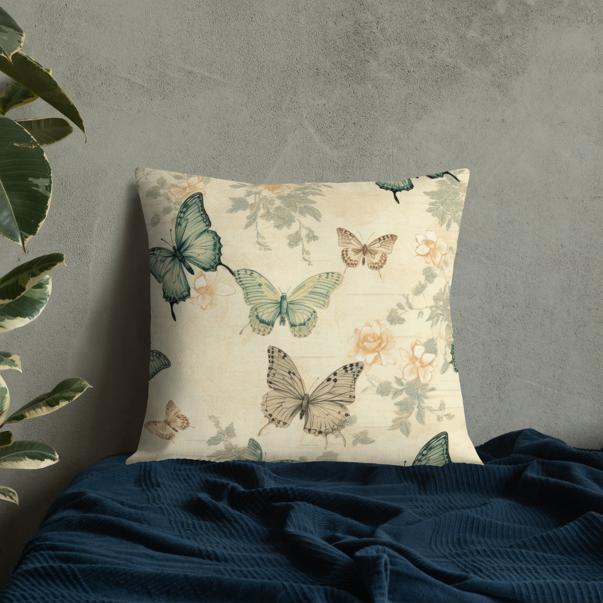 Butterfly Lover's Decorative Yet Comfortable Premium Pillow