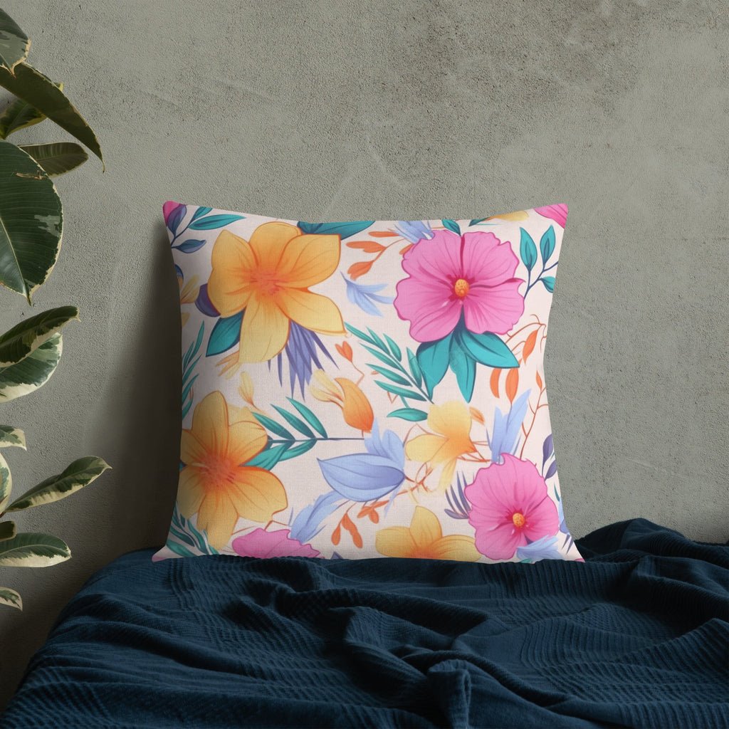 Floral Lover's Botanical Throw Pillow