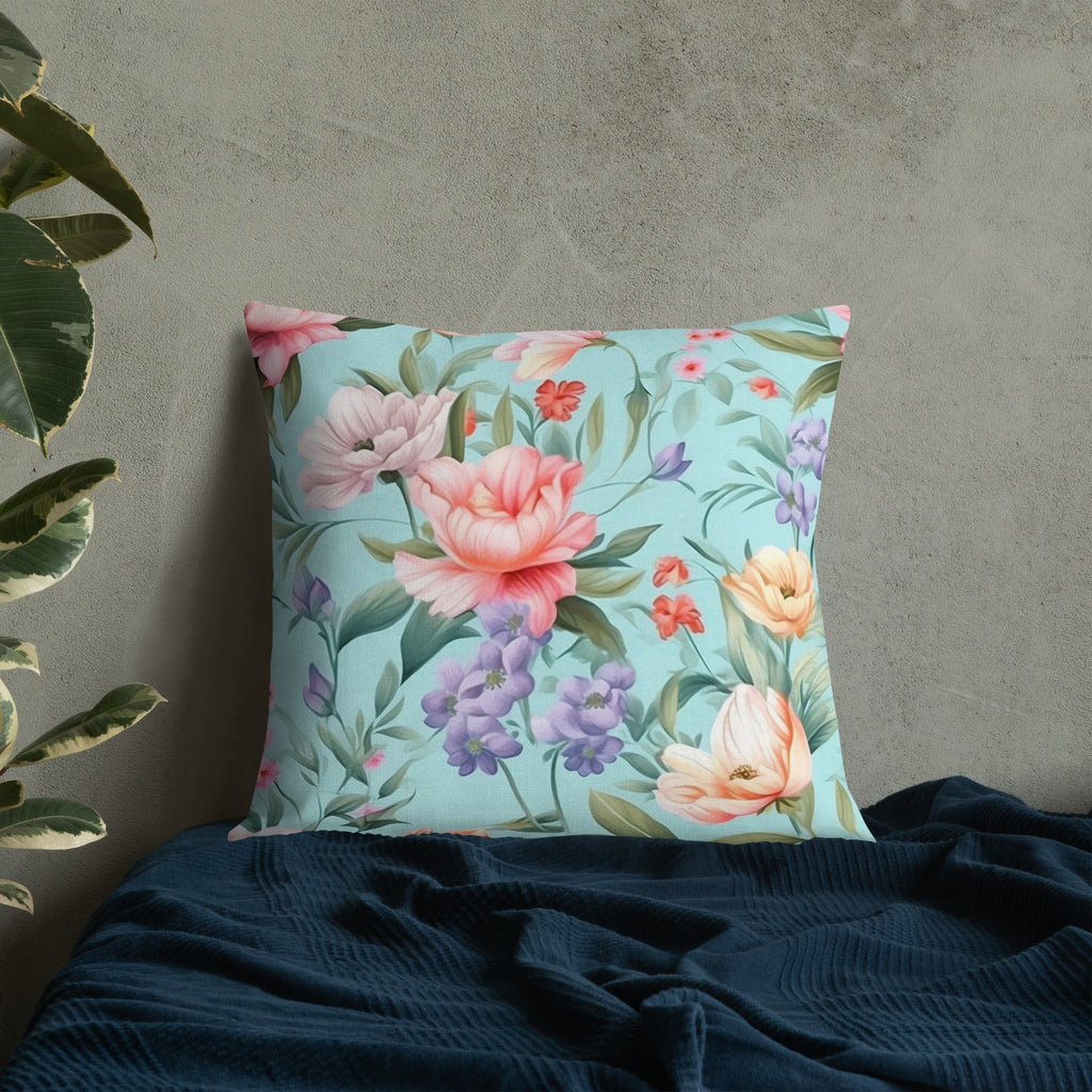 Floral Lover's Botanical Throw Pillow