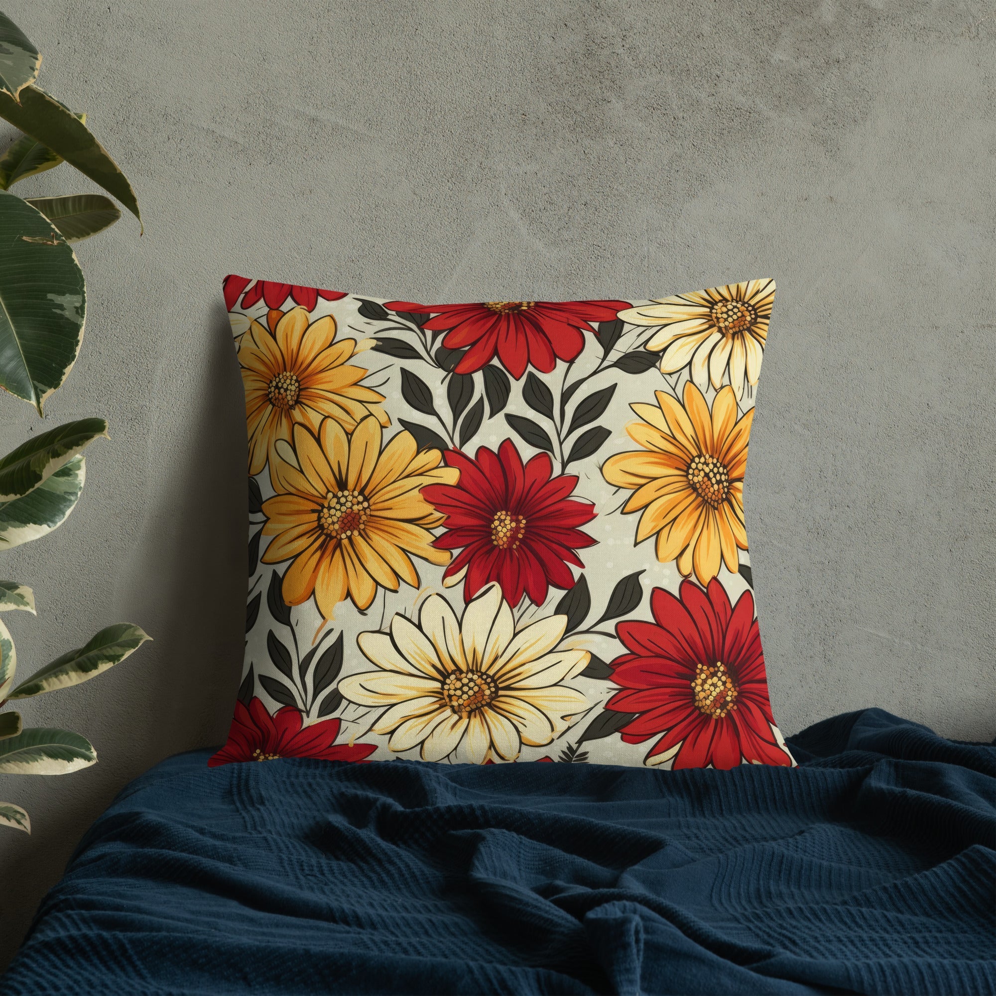 Floral Lover's Botanical Throw Pillow
