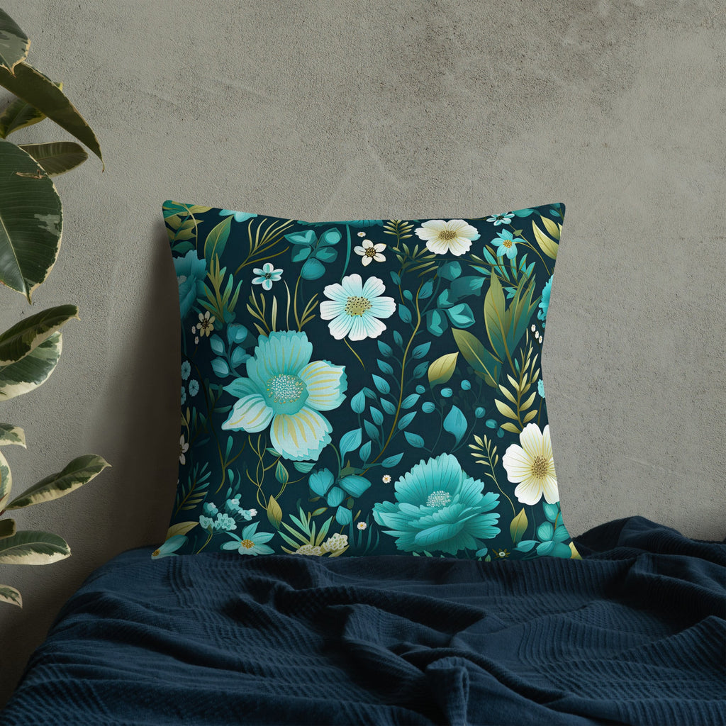 Floral Lover's Botanical Throw Pillow