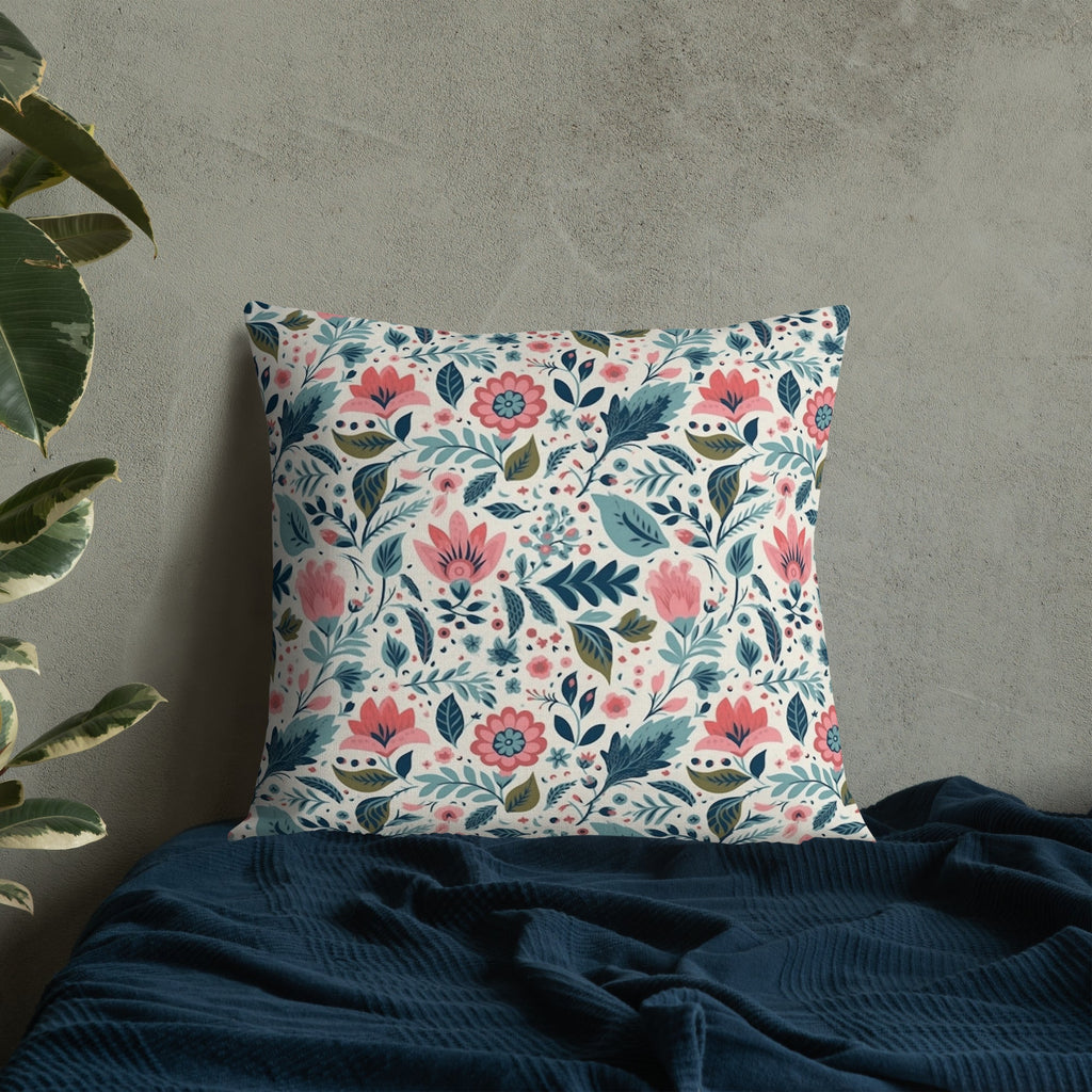 Floral Lover's Botanical Throw Pillow