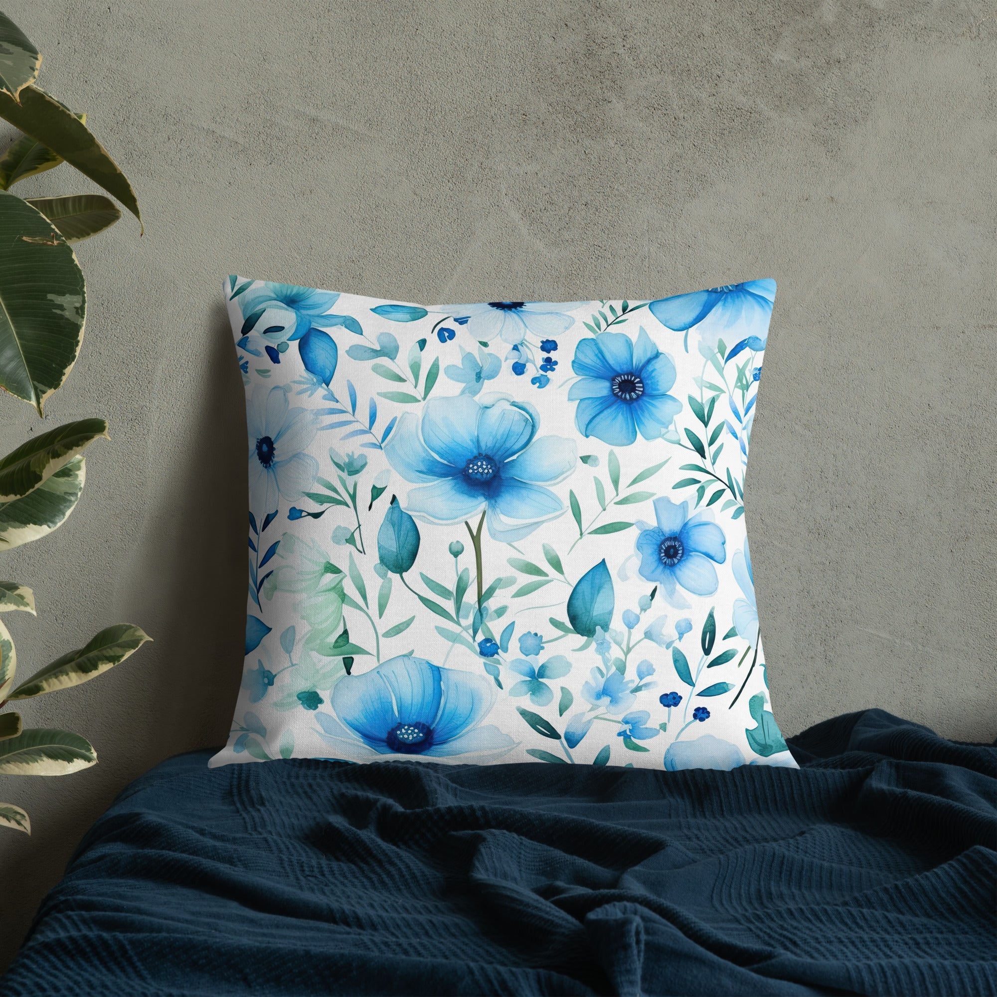 Floral Lover's Botanical Throw Pillow