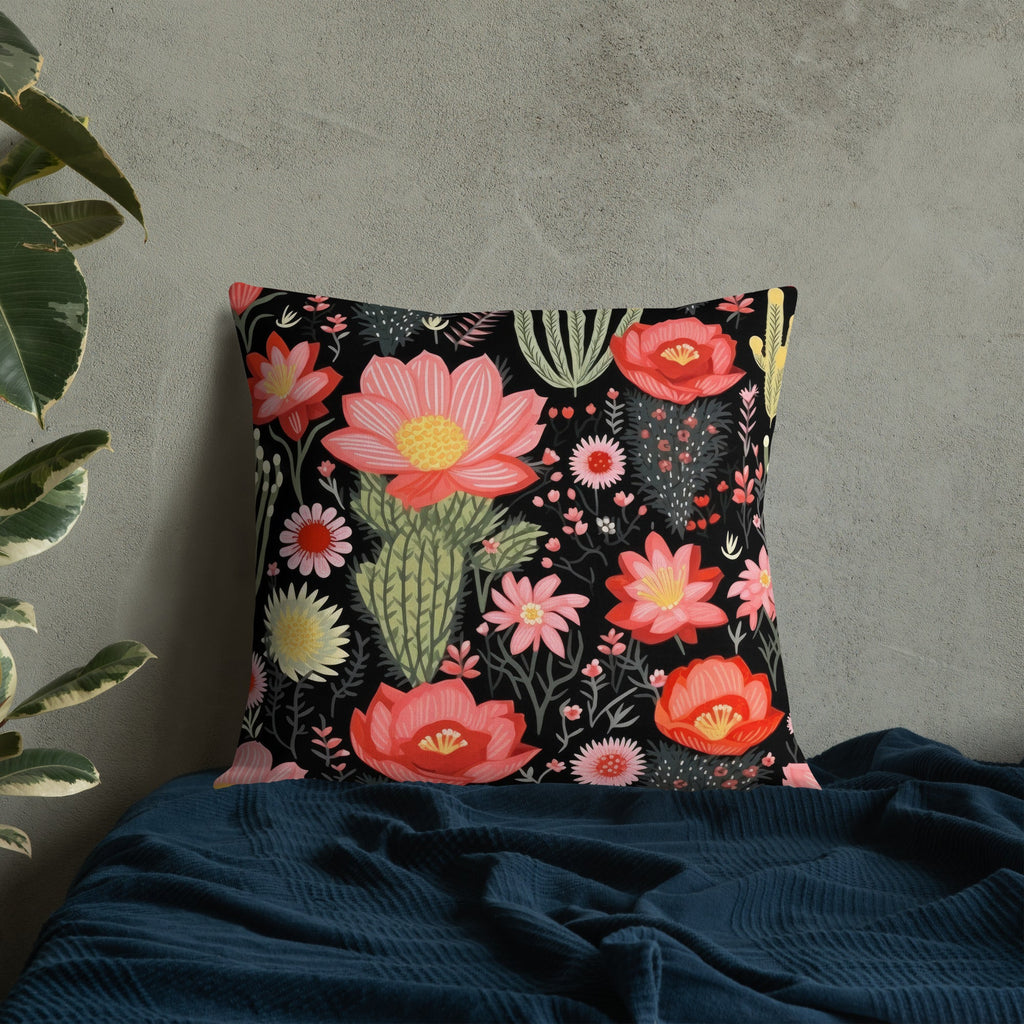Floral Lover's Botanical Throw Pillow