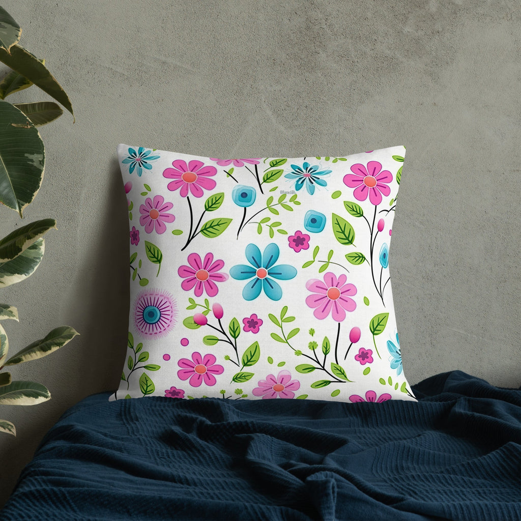Floral Lover's Botanical Throw Pillow