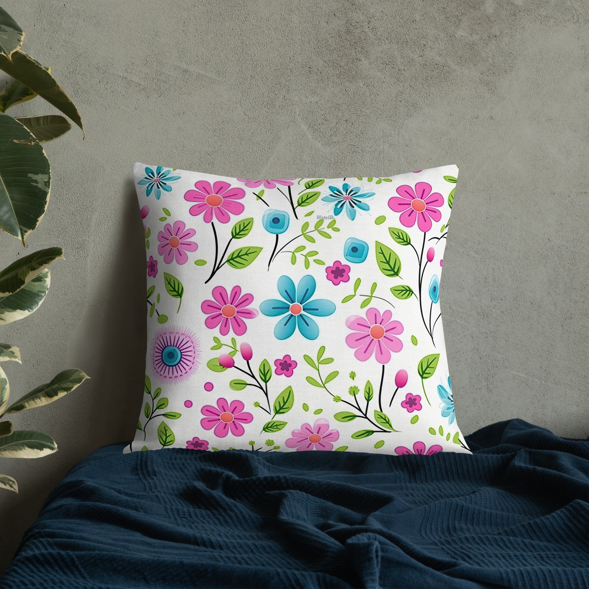 Floral Lover's Botanical Throw Pillow