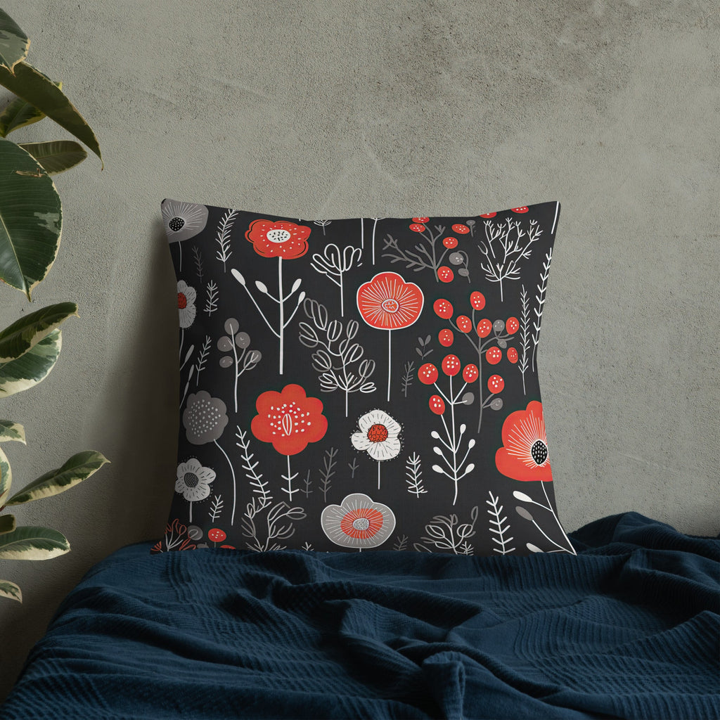 Floral Lover's Botanical Throw Pillow