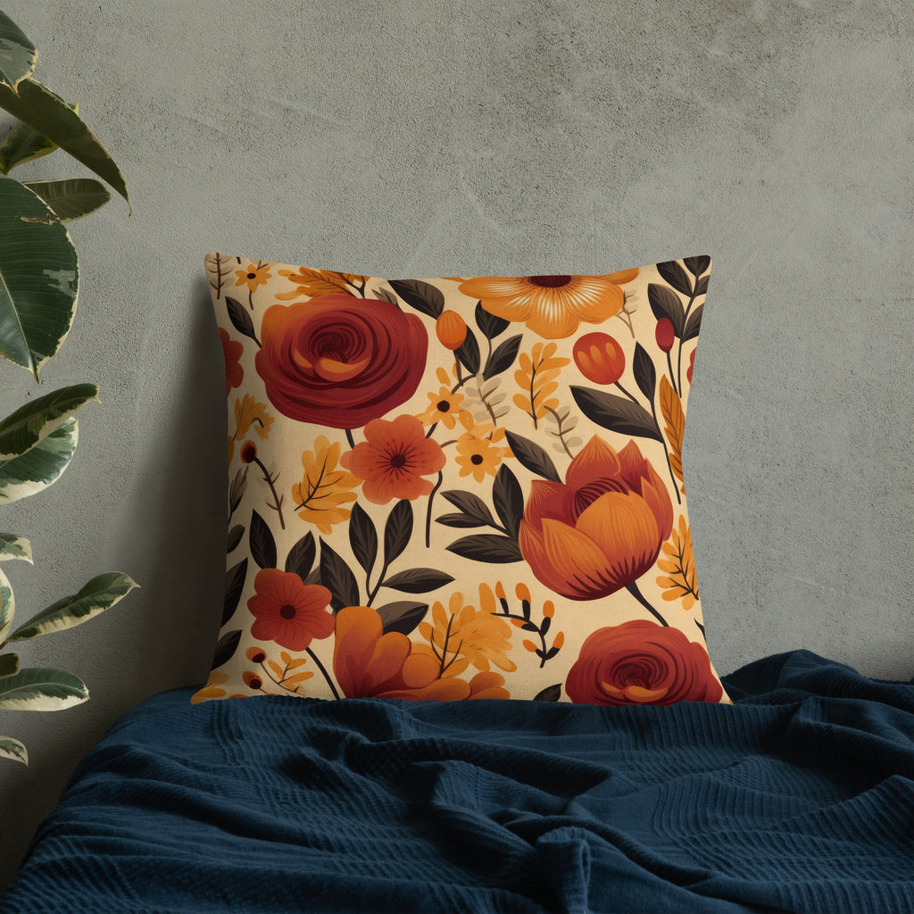Floral Lover's Botanical Throw Pillow