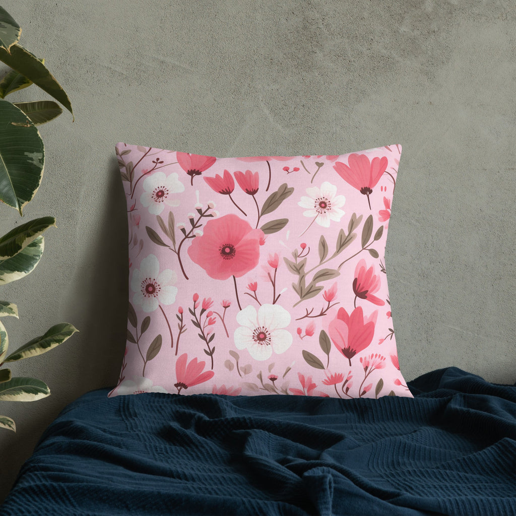 Floral Lover's Botanical Throw Pillow
