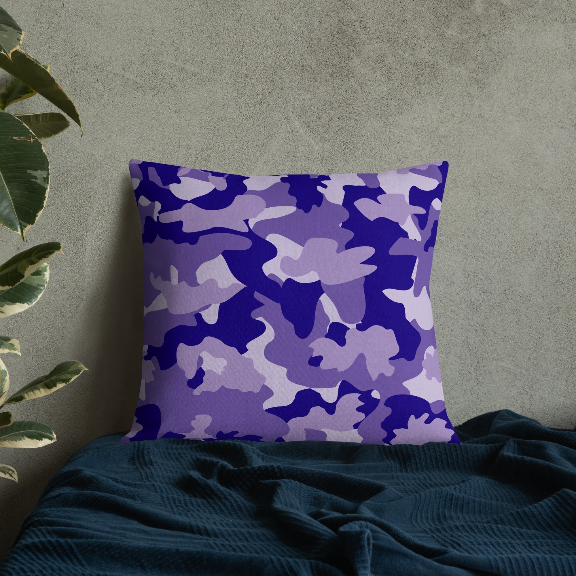 Army Enthusiast Camouflage Premium Throw Pillow