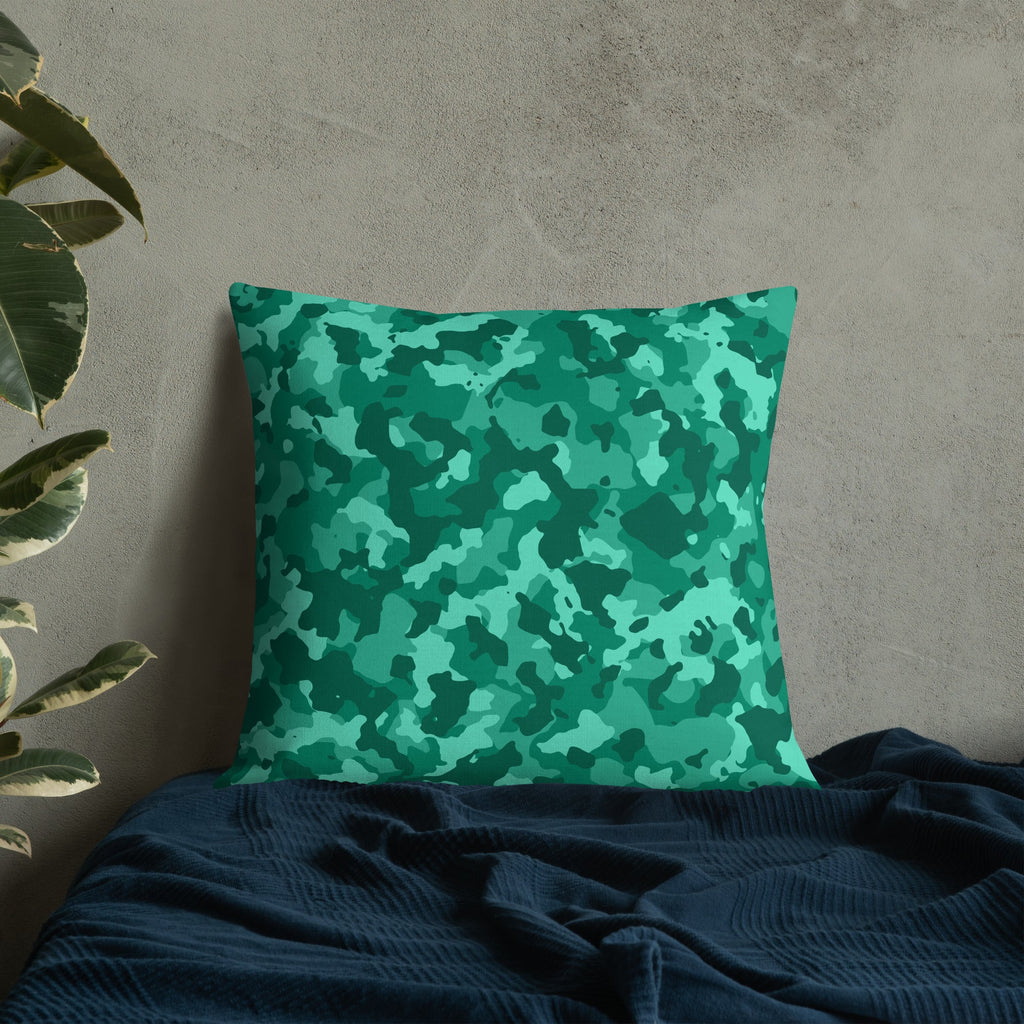 Army Enthusiast Camouflage Premium Throw Pillow