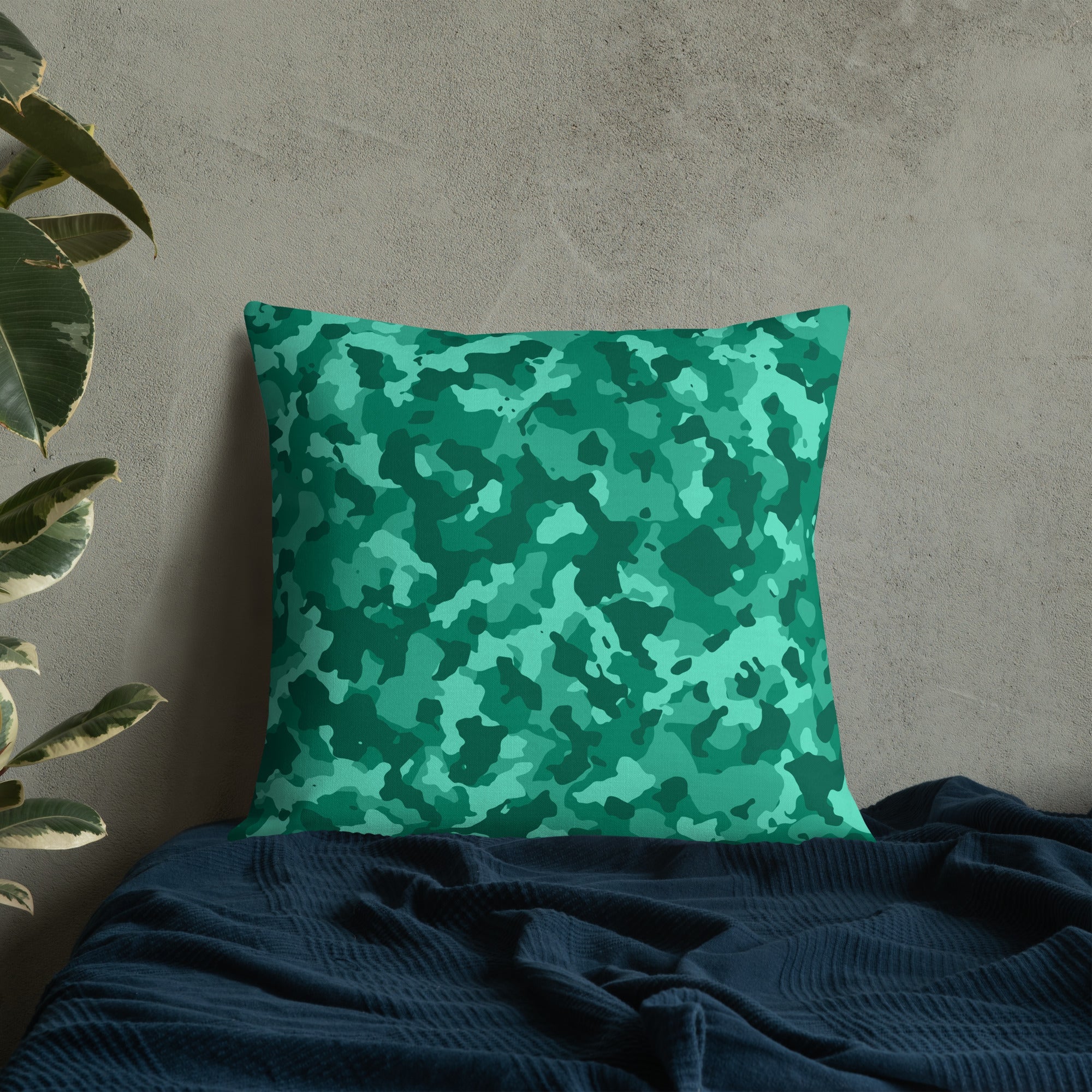 Army Enthusiast Camouflage Premium Throw Pillow