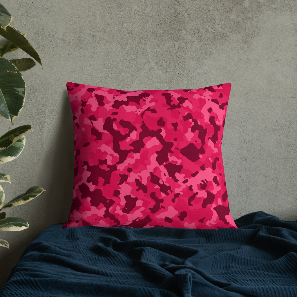 Army Enthusiast Camouflage Premium Throw Pillow