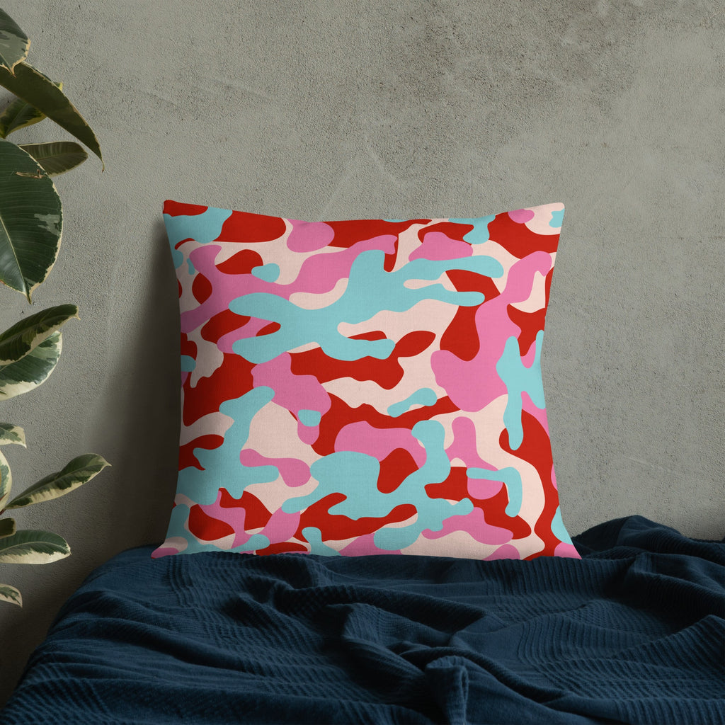 Army Enthusiast Camouflage Premium Throw Pillow