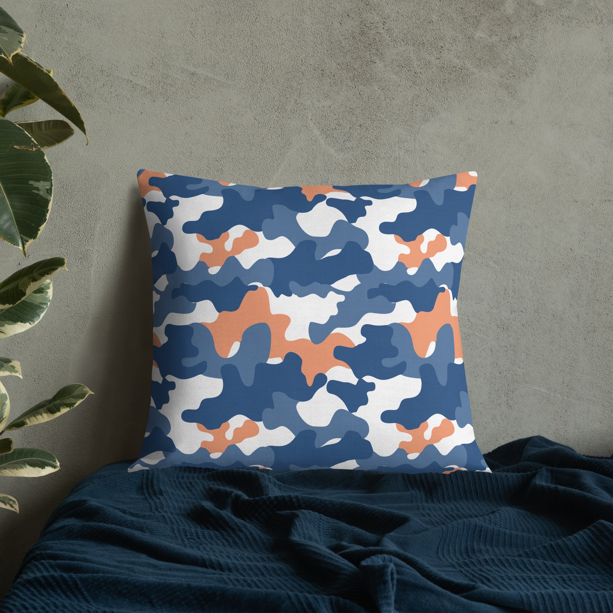 Army Enthusiast Camouflage Premium Throw Pillow