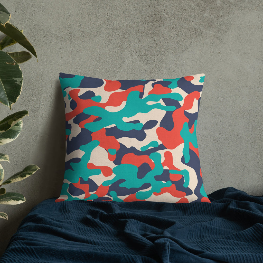 Army Enthusiast Camouflage Premium Throw Pillow
