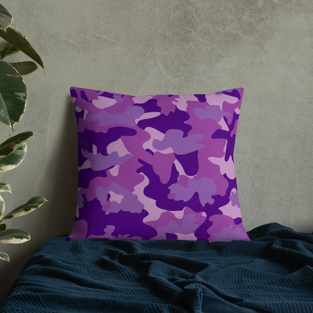Army Enthusiast Camouflage Premium Throw Pillow