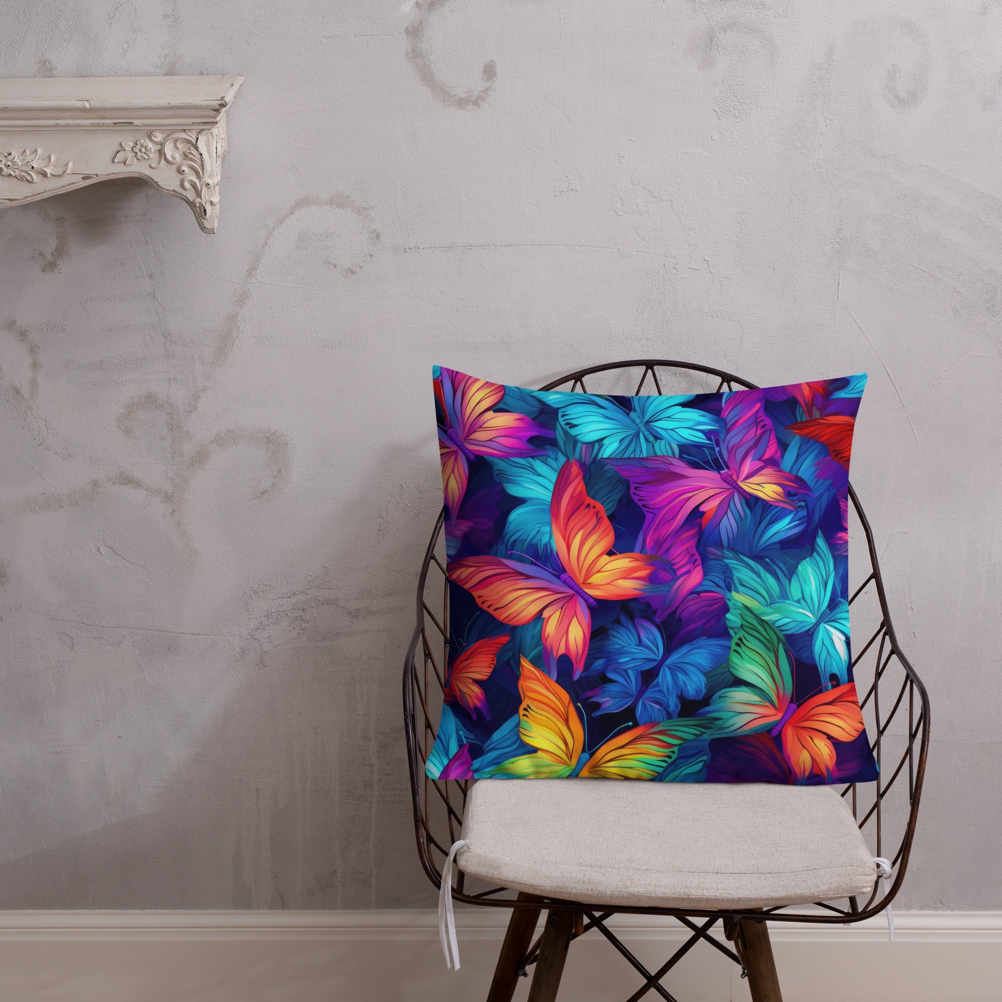 Butterfly Lover's Decorative Yet Comfortable Premium Pillow