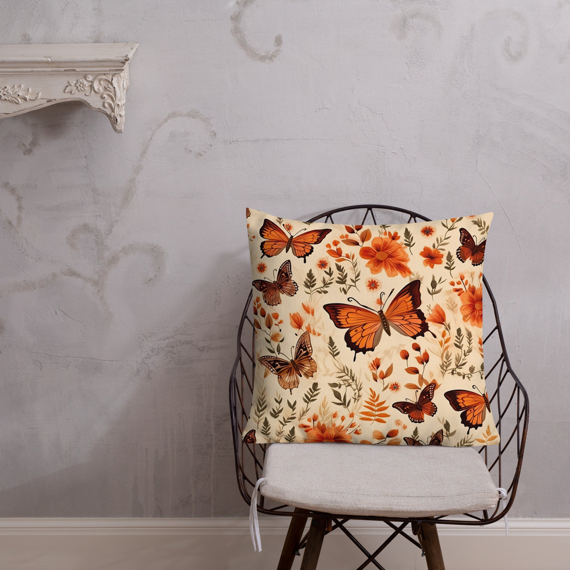 Butterfly Lover's Decorative Yet Comfortable Premium Pillow
