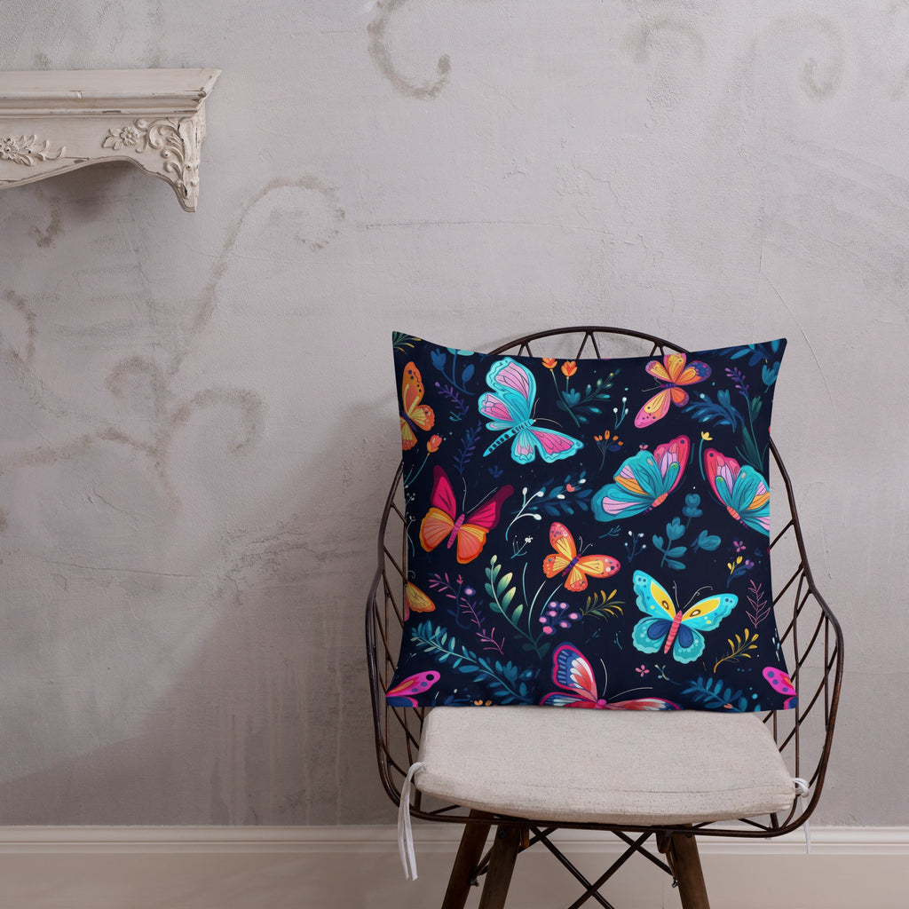 Butterfly Lover's Decorative Yet Comfortable Premium Pillow